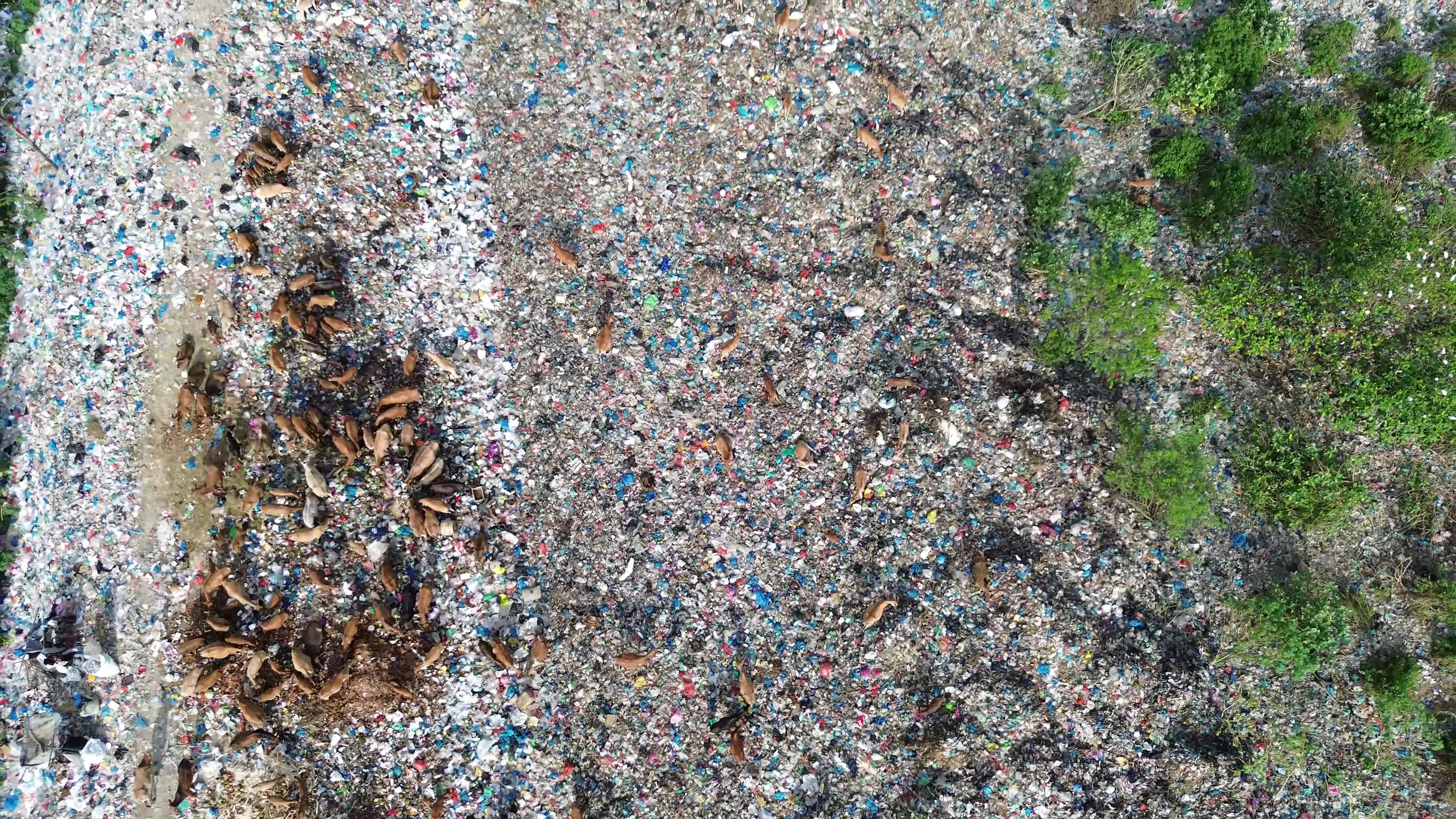 Aerial View of Landfill in Aceh