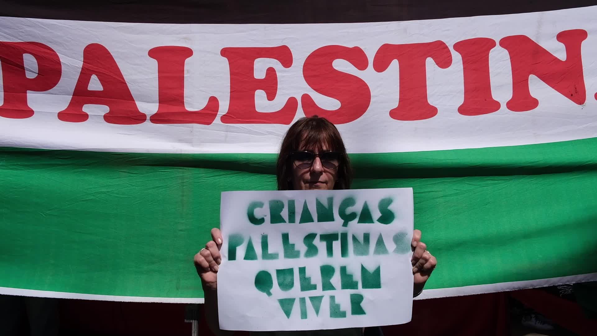 Demonstration In Support Of Palestine in Sao Paulo, Brazil
