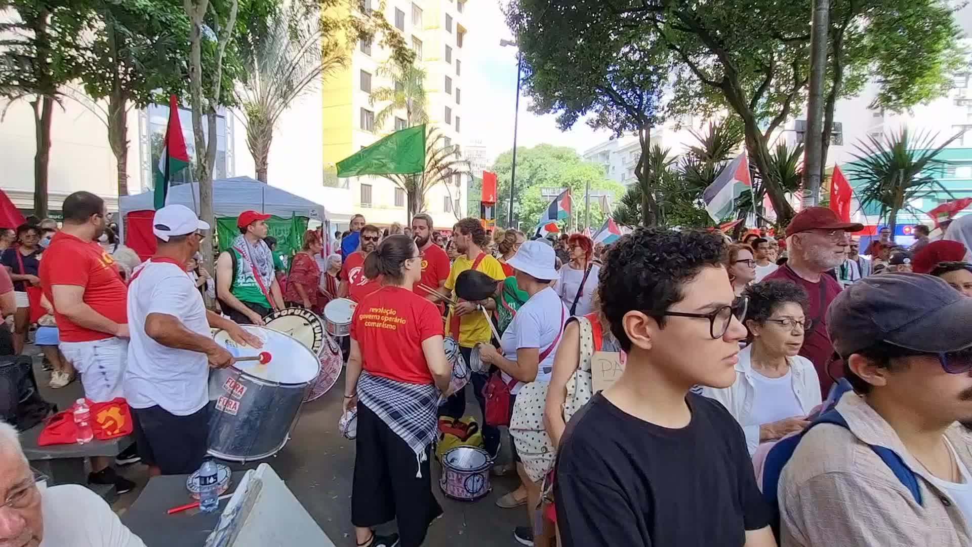 Pro Palestine Rally In Sao Paulo, Brazil