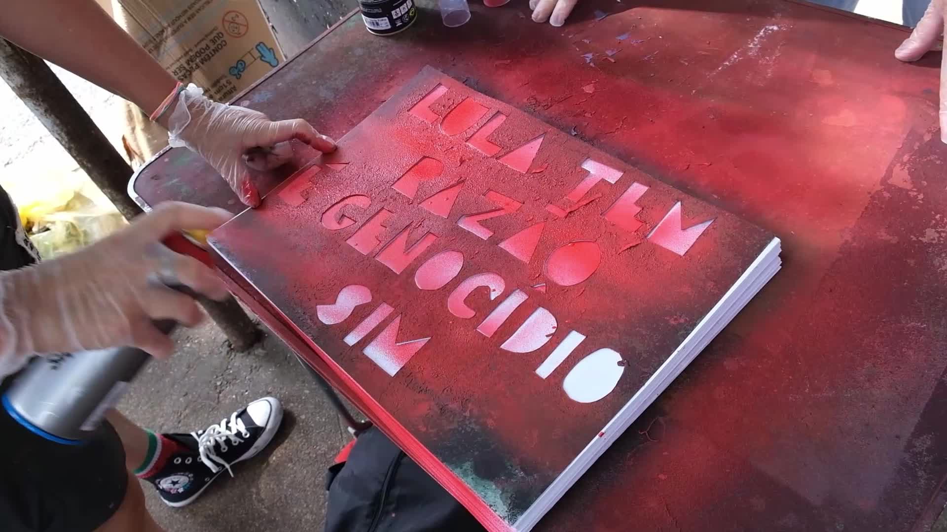 Demonstration In Support Of Palestine in Sao Paulo, Brazil