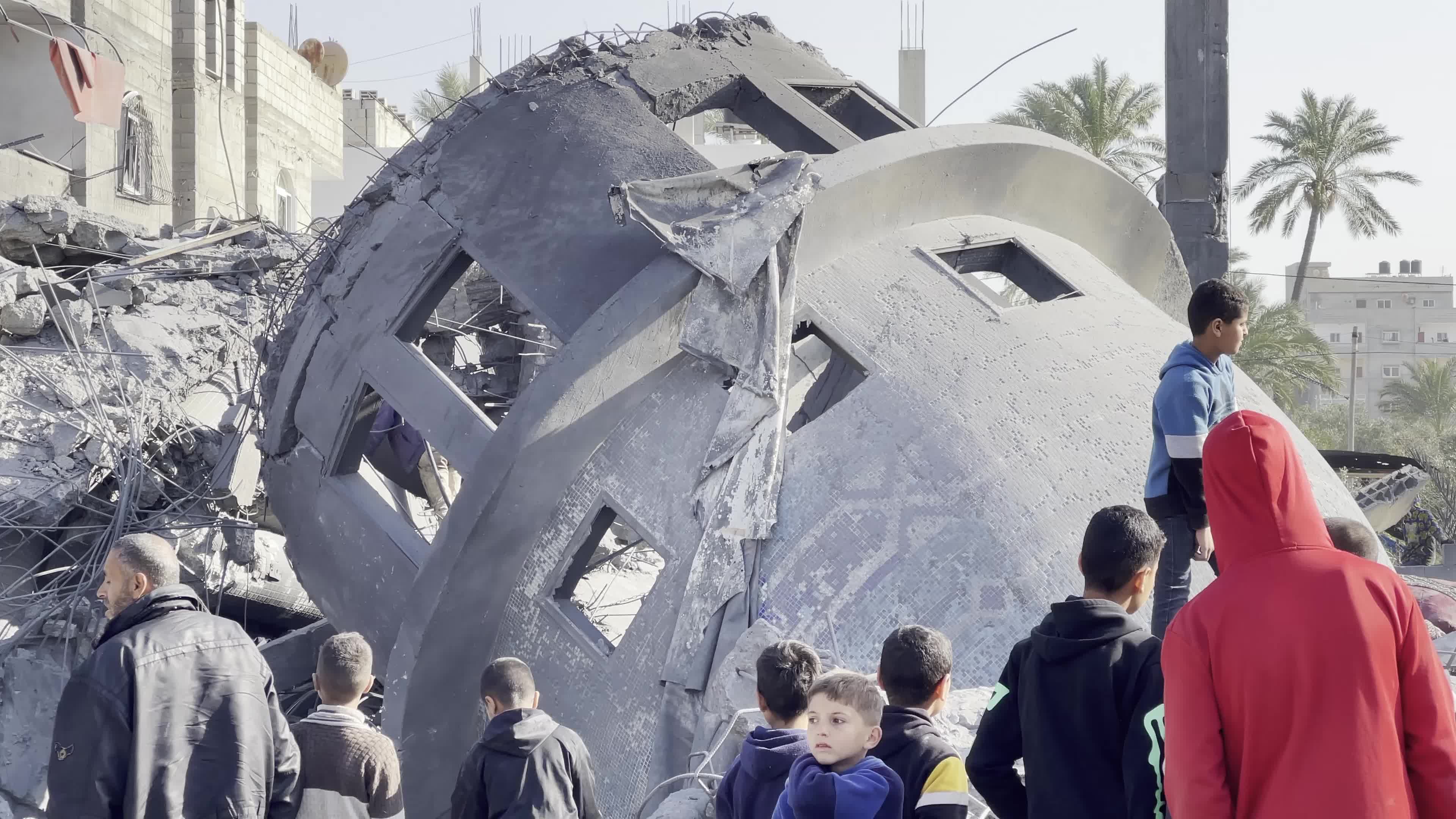 Aftermath of Israeli Airstrike In Gaza, Palestine