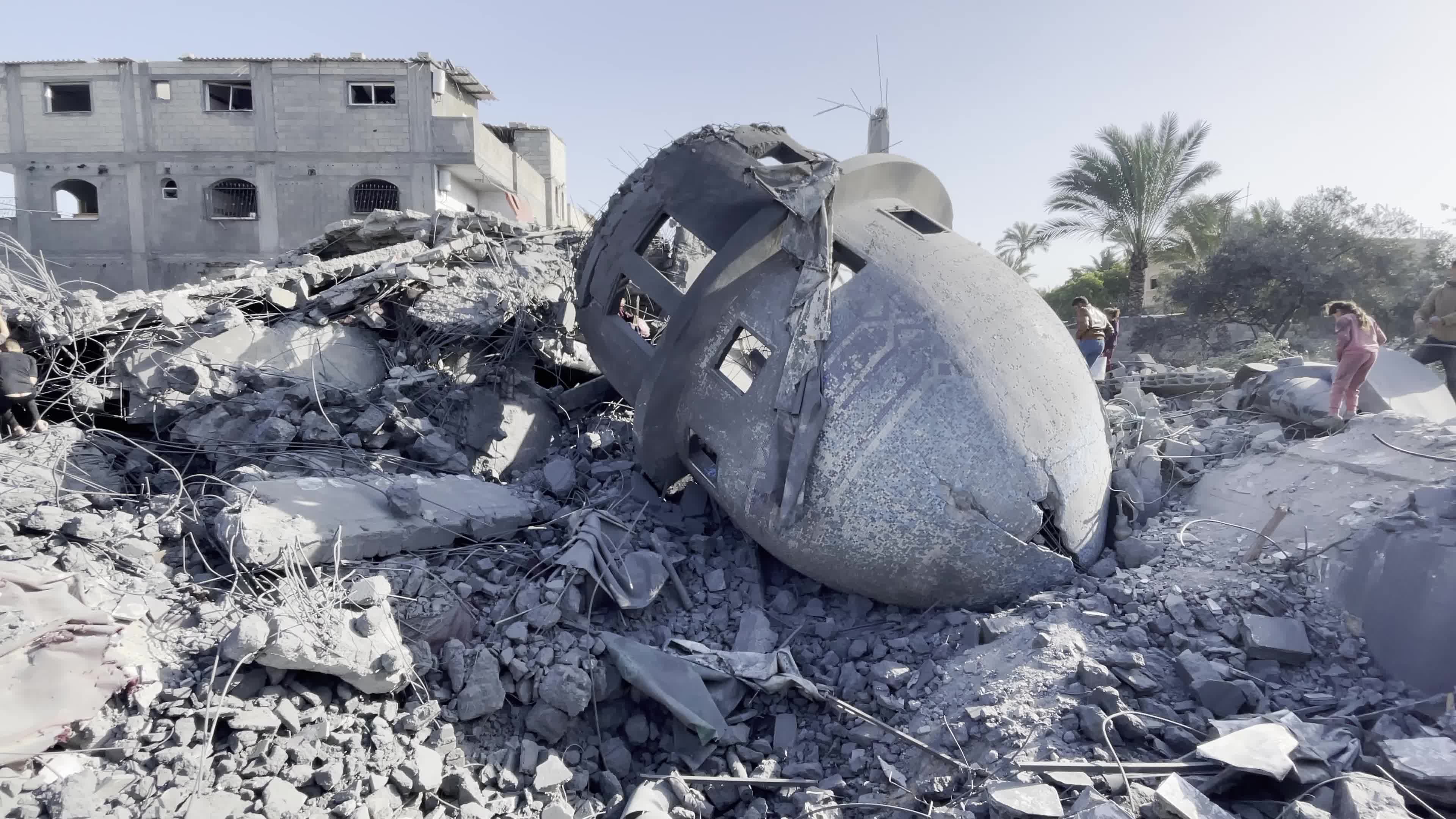 Aftermath of Israeli Airstrike In Gaza, Palestine