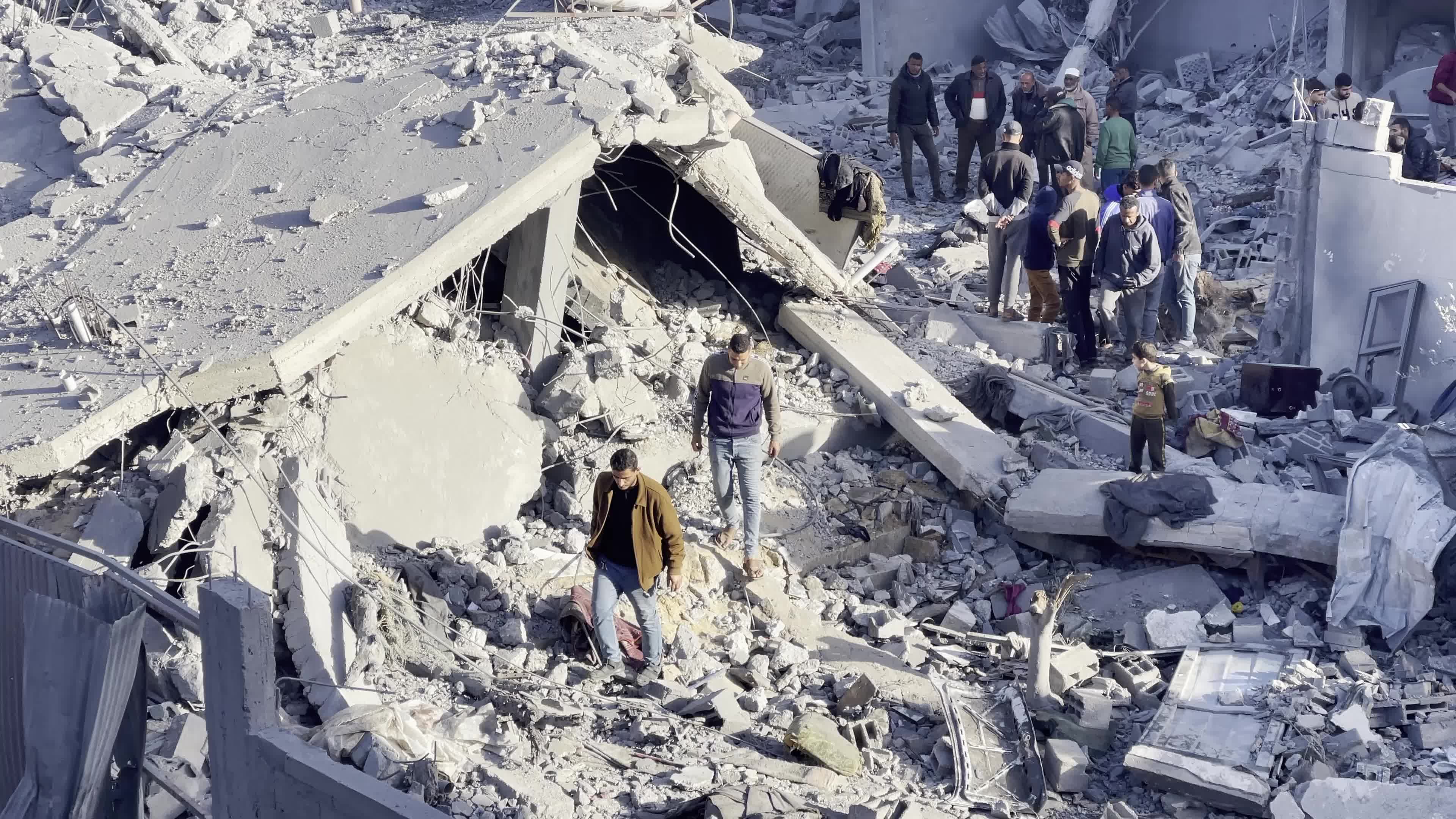 Home Destroyed by Israeli Airstrike in Gaza, Palestine