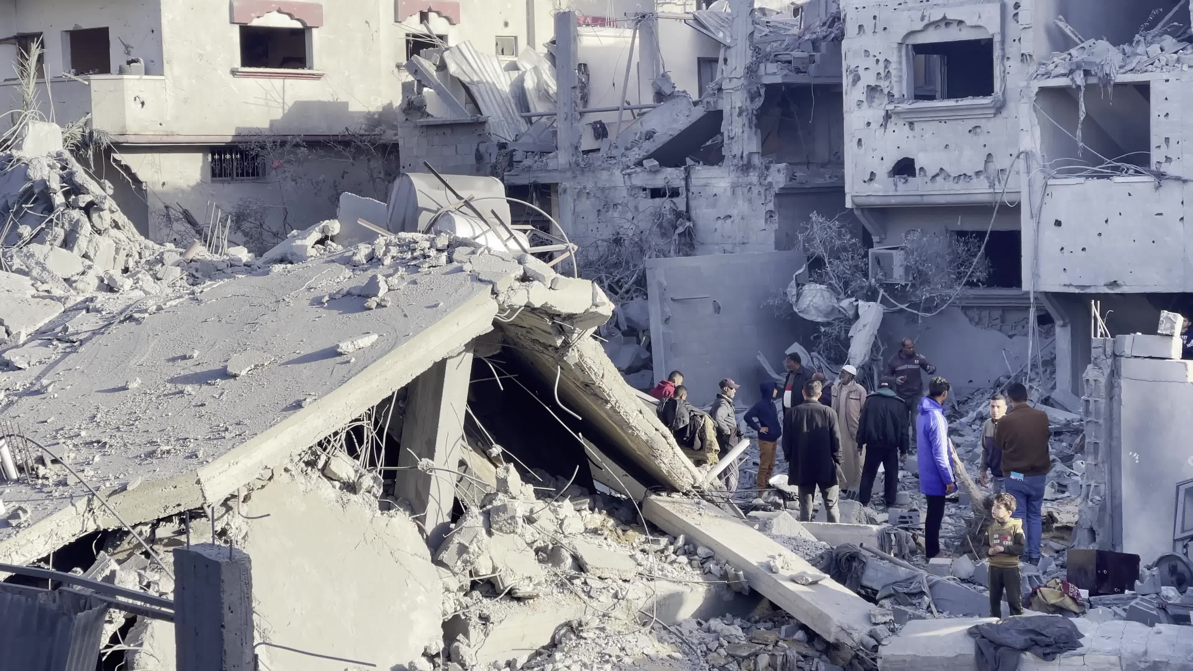 Home Destroyed by Israeli Airstrike in Gaza, Palestine