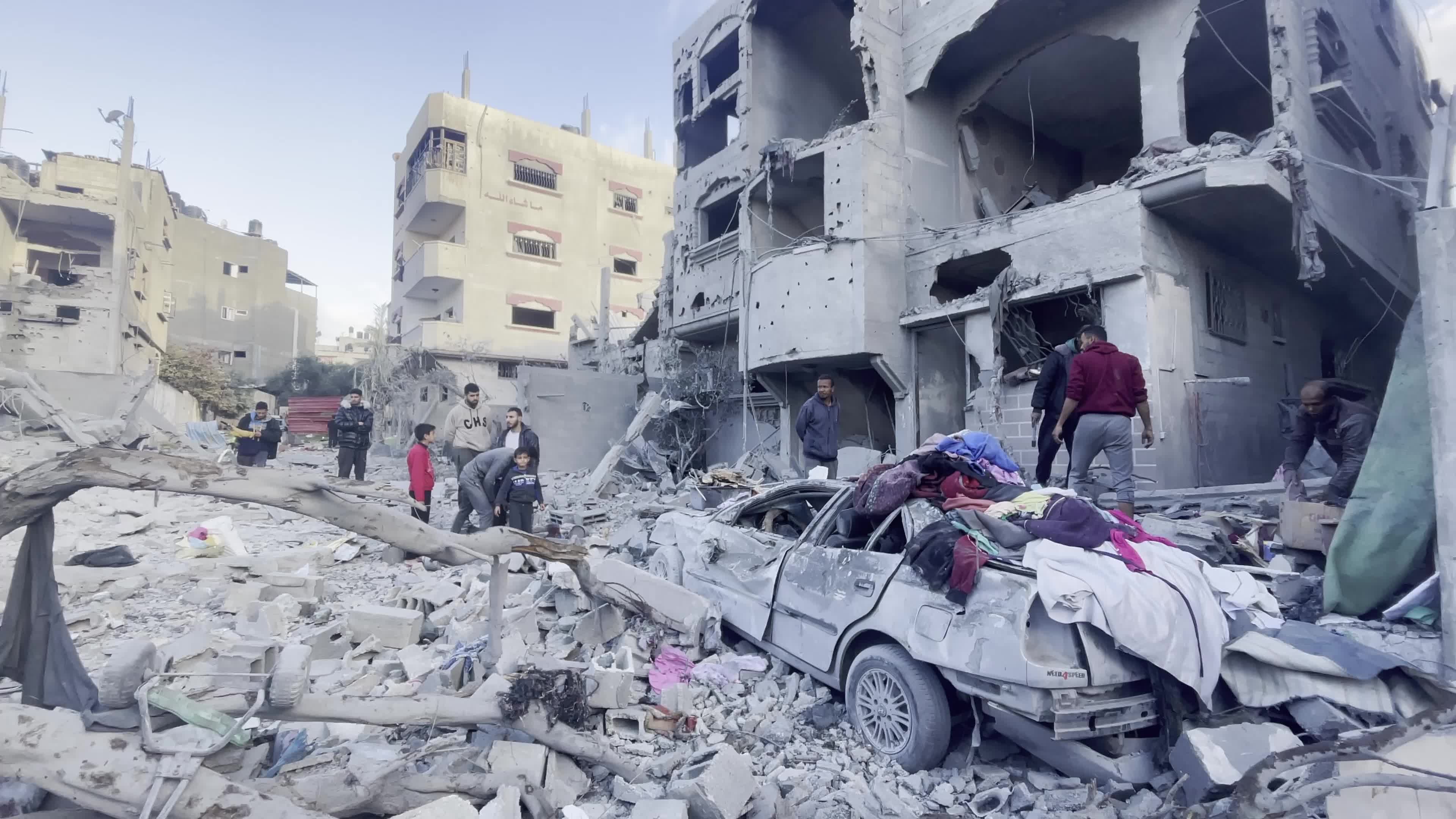 Aftermath of Israeli Airstrike In Gaza, Palestine