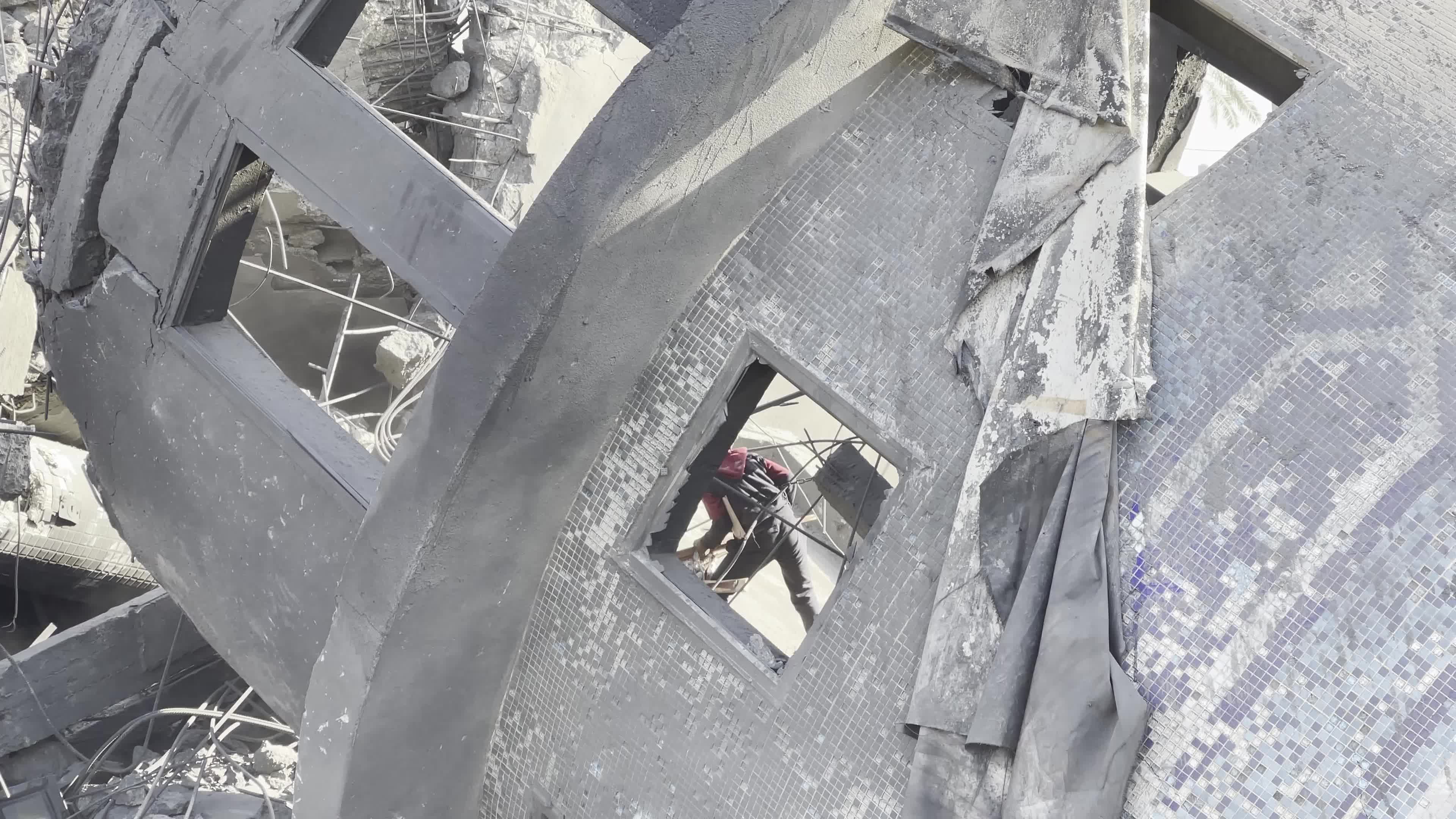 Aftermath of Israeli Airstrike In Gaza, Palestine