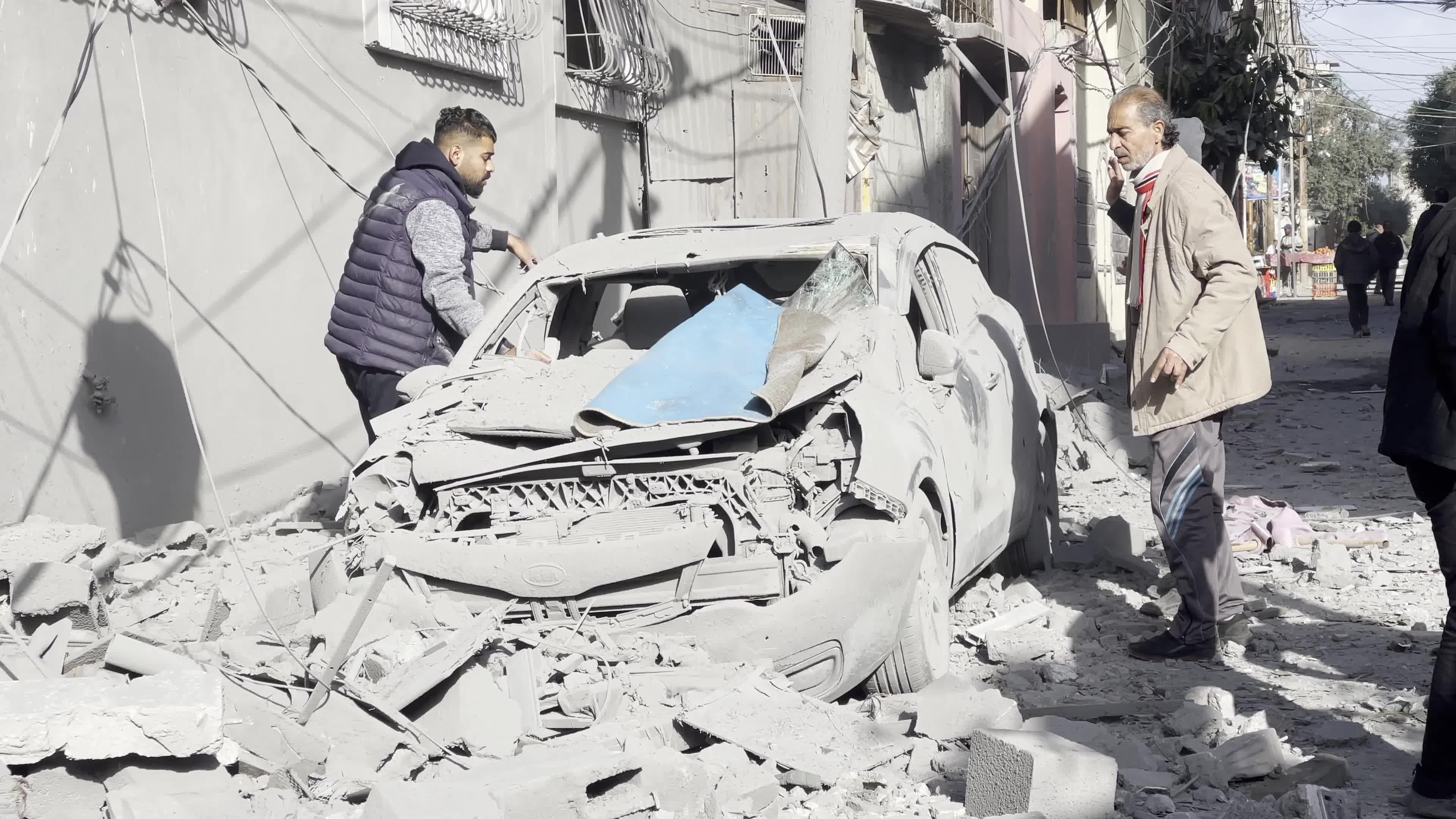 Home Destroyed by Israeli Airstrike in Gaza, Palestine