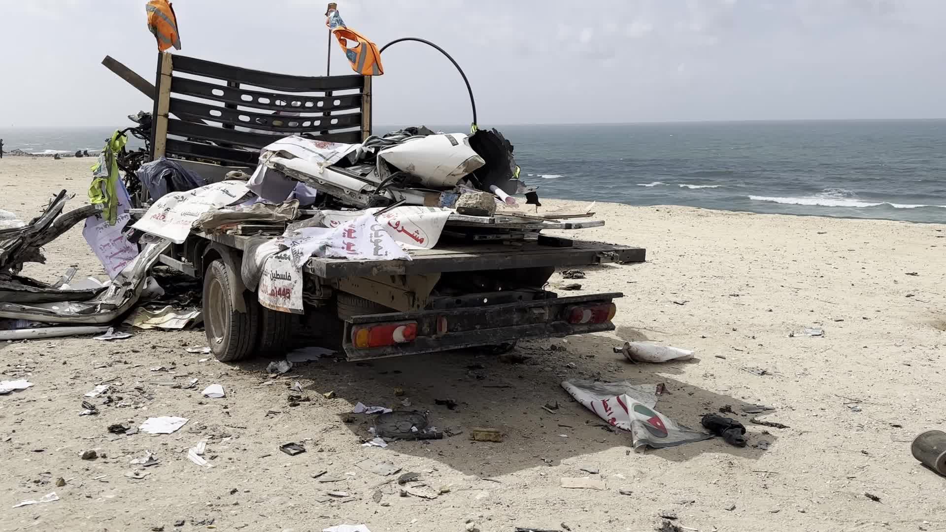 Airstrike Hits Humanitarian Aid Truck in Gaza Amidst Hamas-Israel Conflict