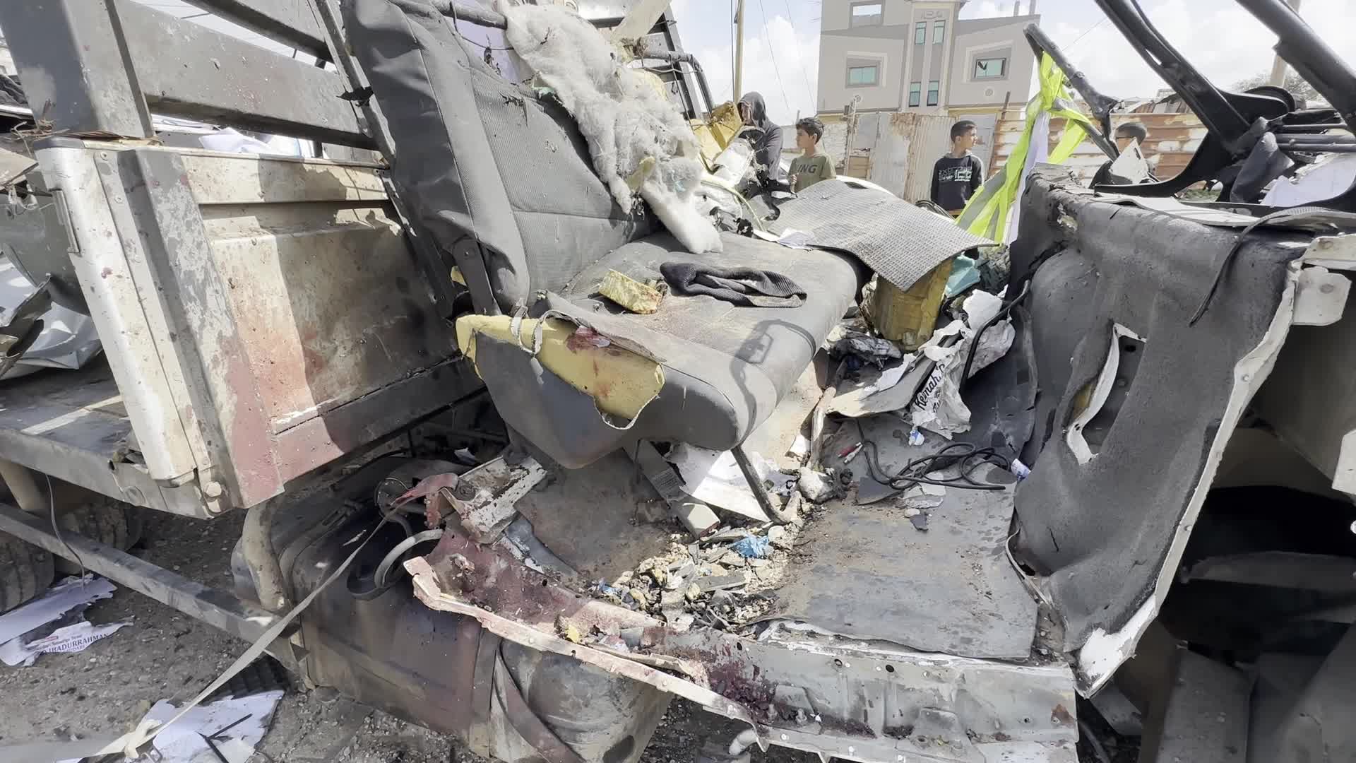 Airstrike Hits Humanitarian Aid Truck in Gaza Amidst Hamas-Israel Conflict