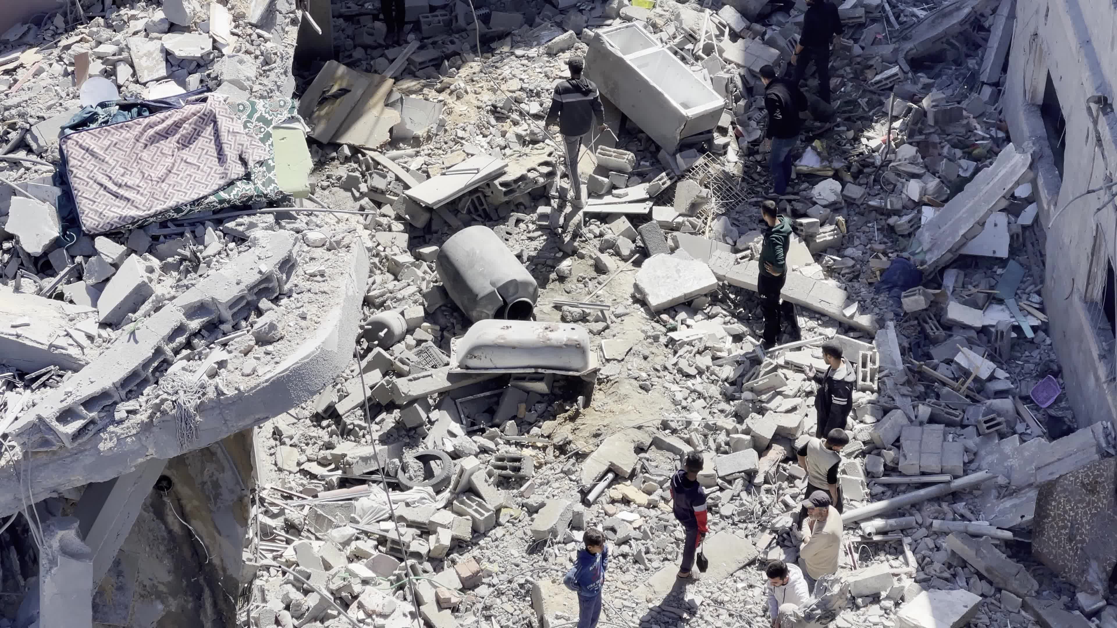 Israeli Airstrike Hit Building In Gaza, Palestine