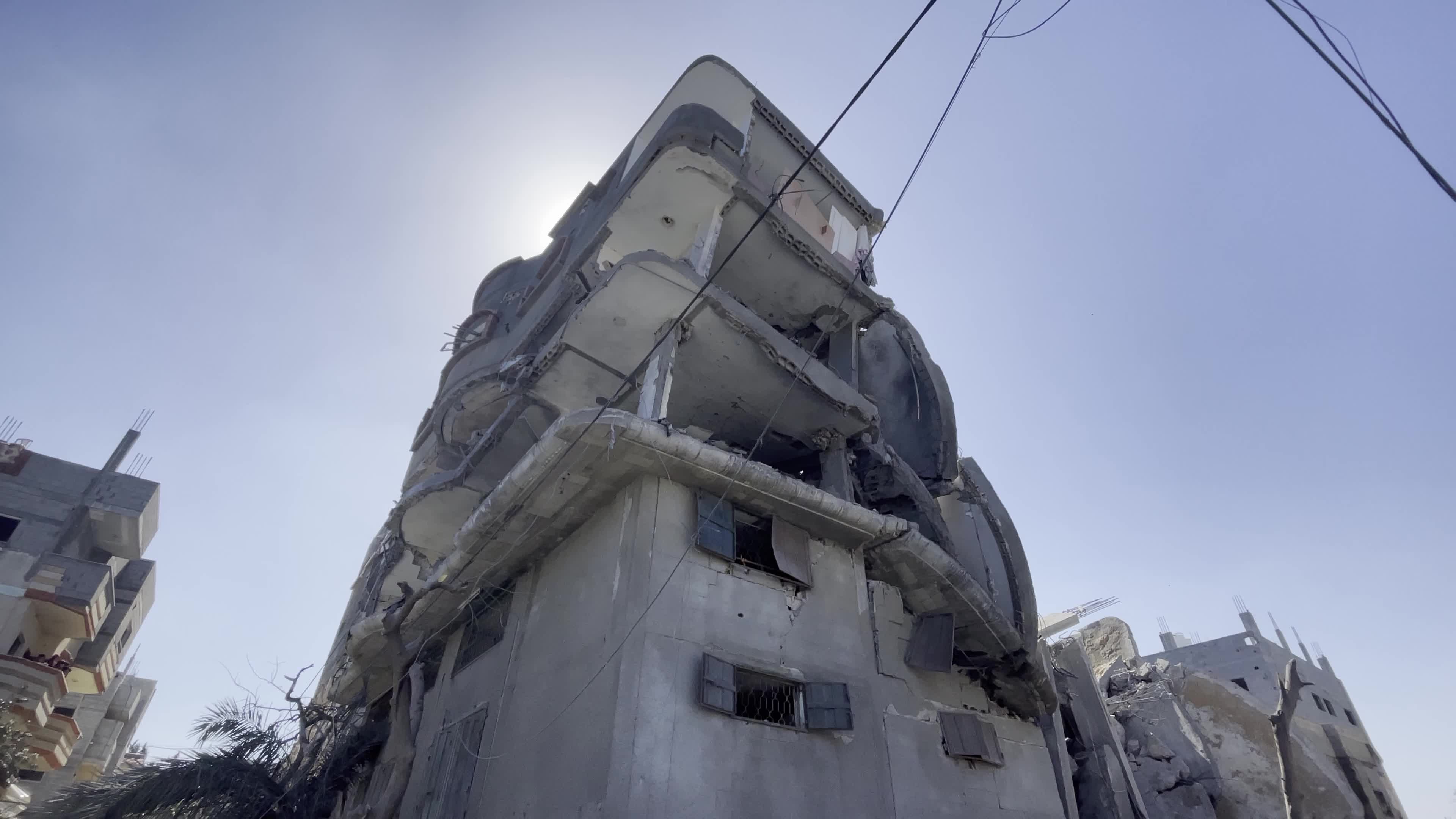 Israeli Airstrike Hit Building In Gaza, Palestine