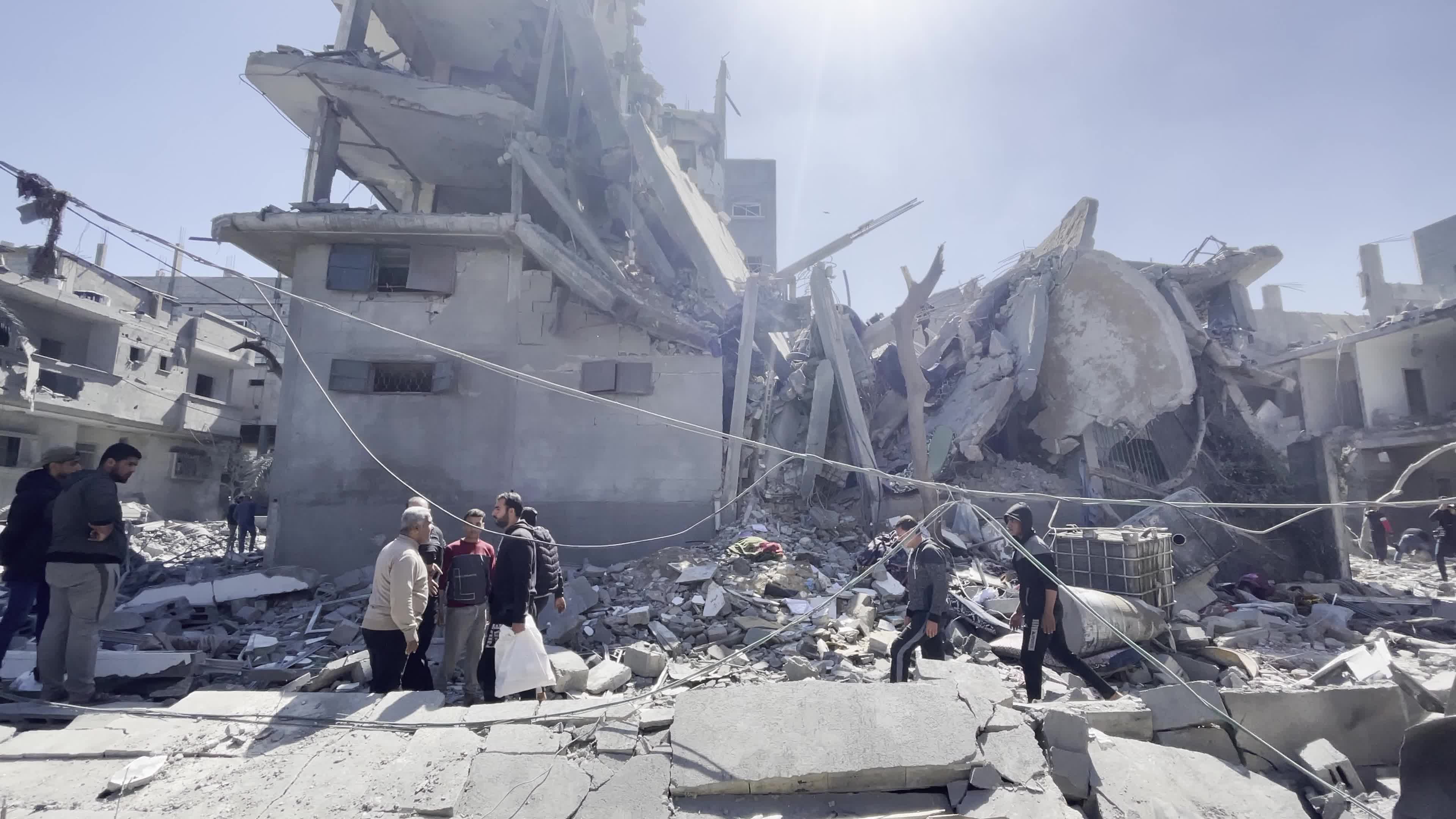 Israeli Airstrike Hit Building In Gaza, Palestine