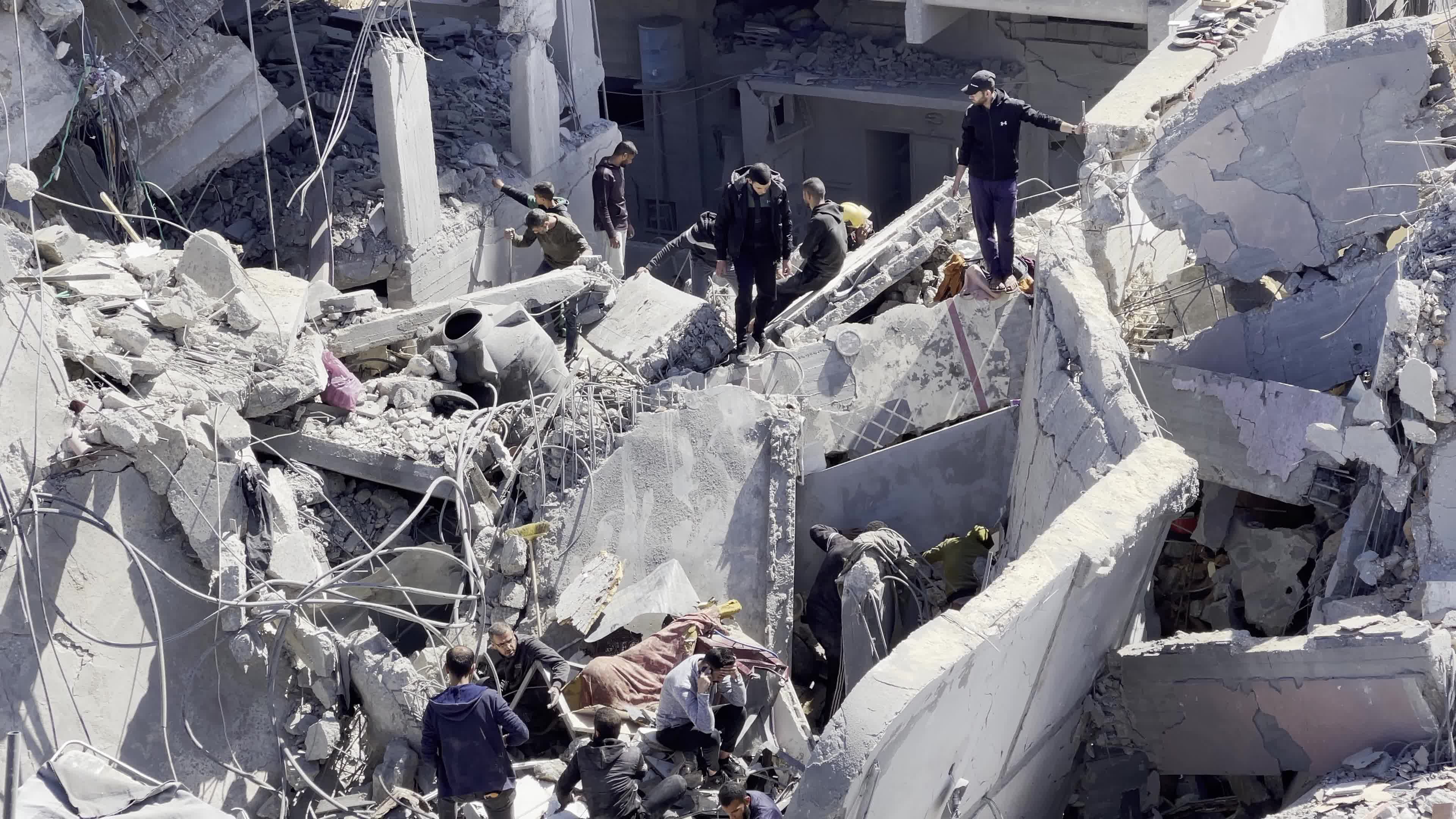 Israeli Airstrike Hit Building In Gaza, Palestine