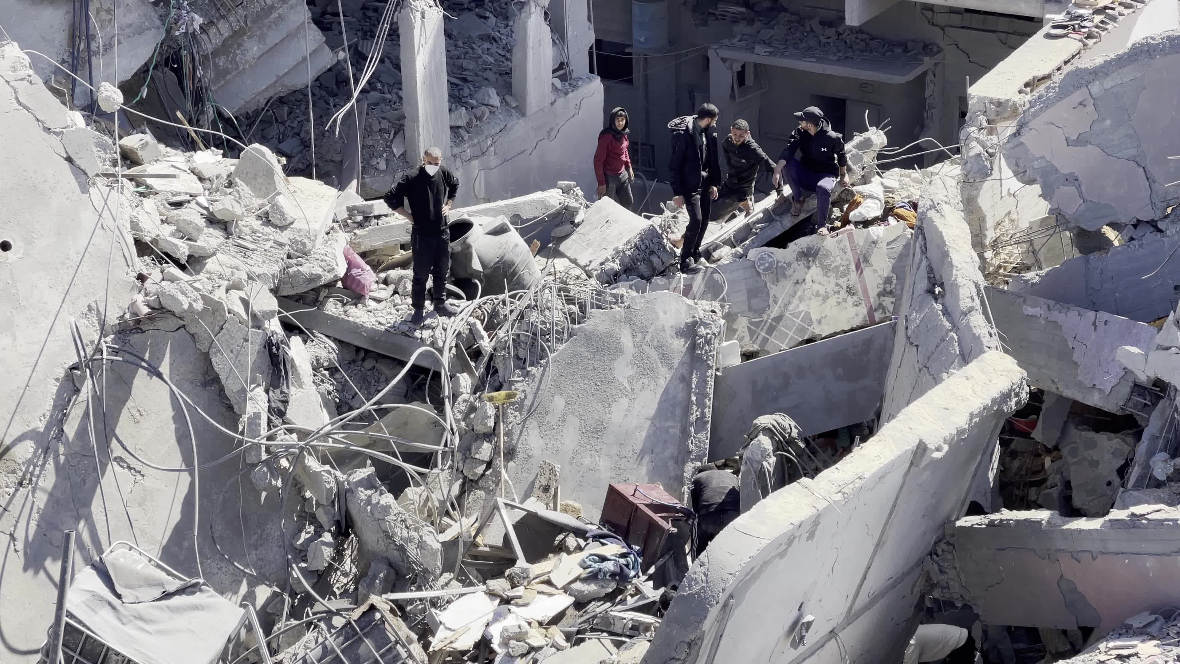 Israeli Airstrike Hit Building In Gaza, Palestine