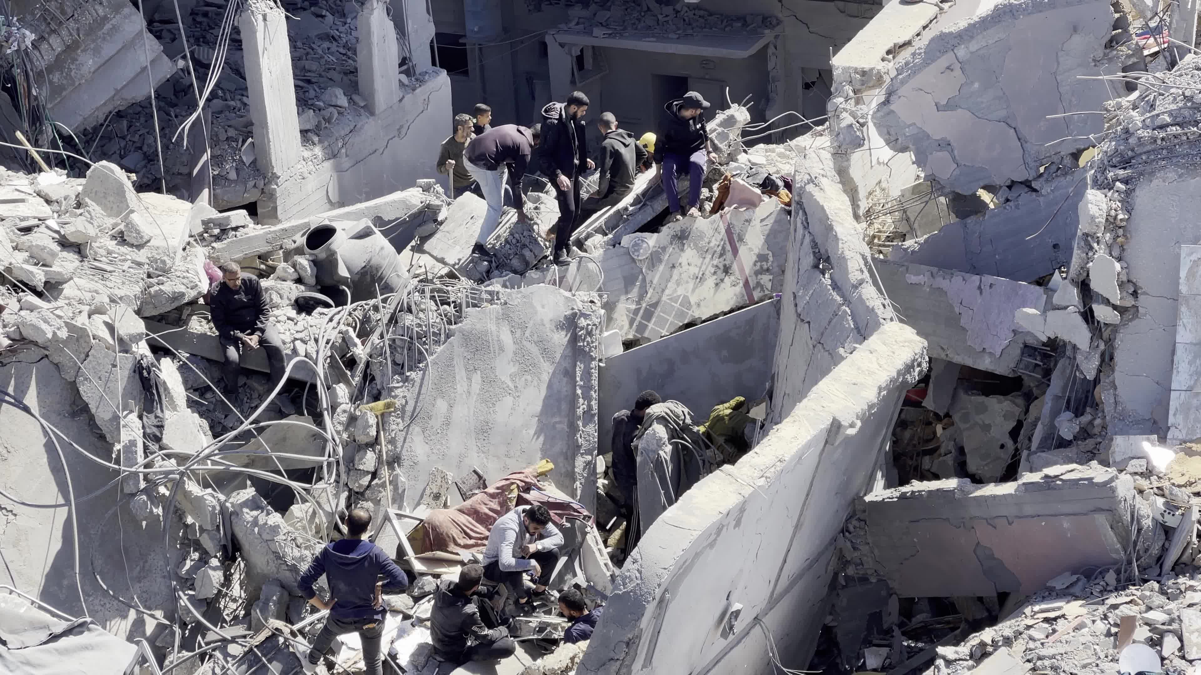 Israeli Airstrike Hit Building In Gaza, Palestine