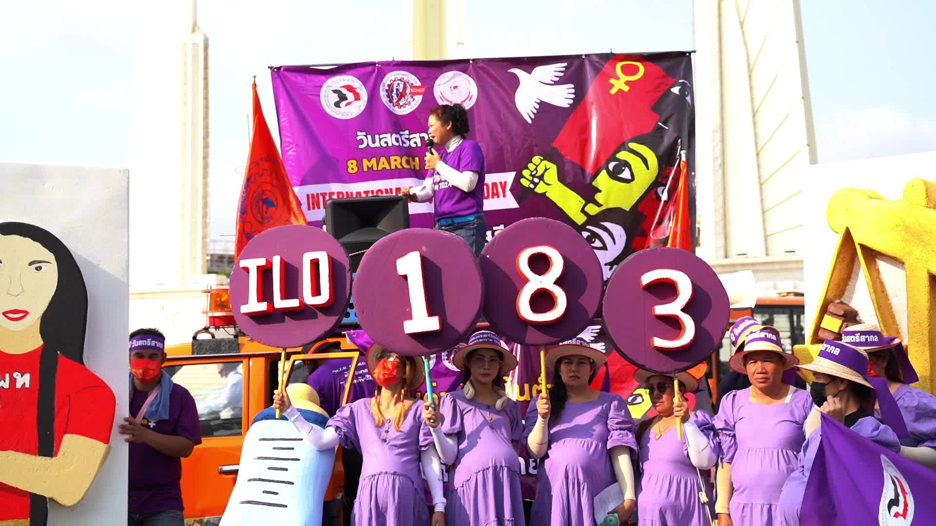 International Women's Day in Bangkok.