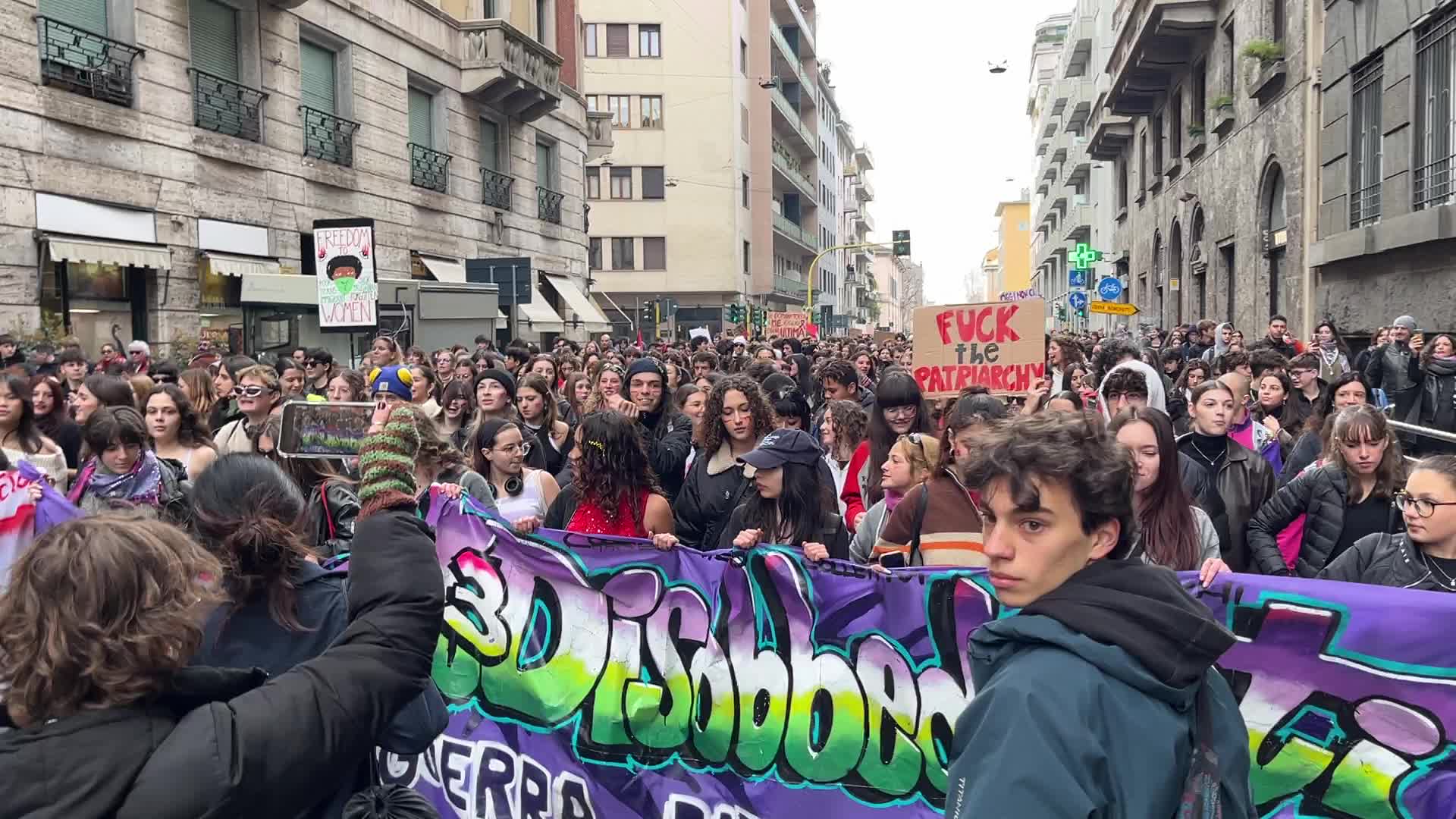 Lotto Marzo demonstration during the the International Women's Day