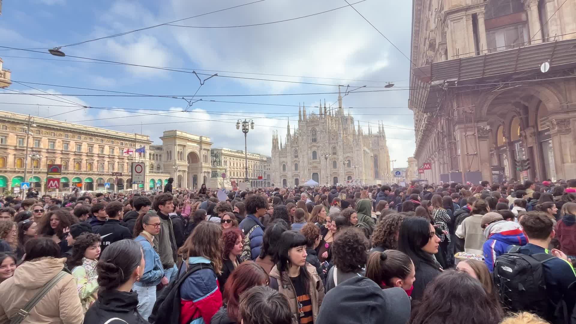 Lotto Marzo demonstration during the the International Women's Day