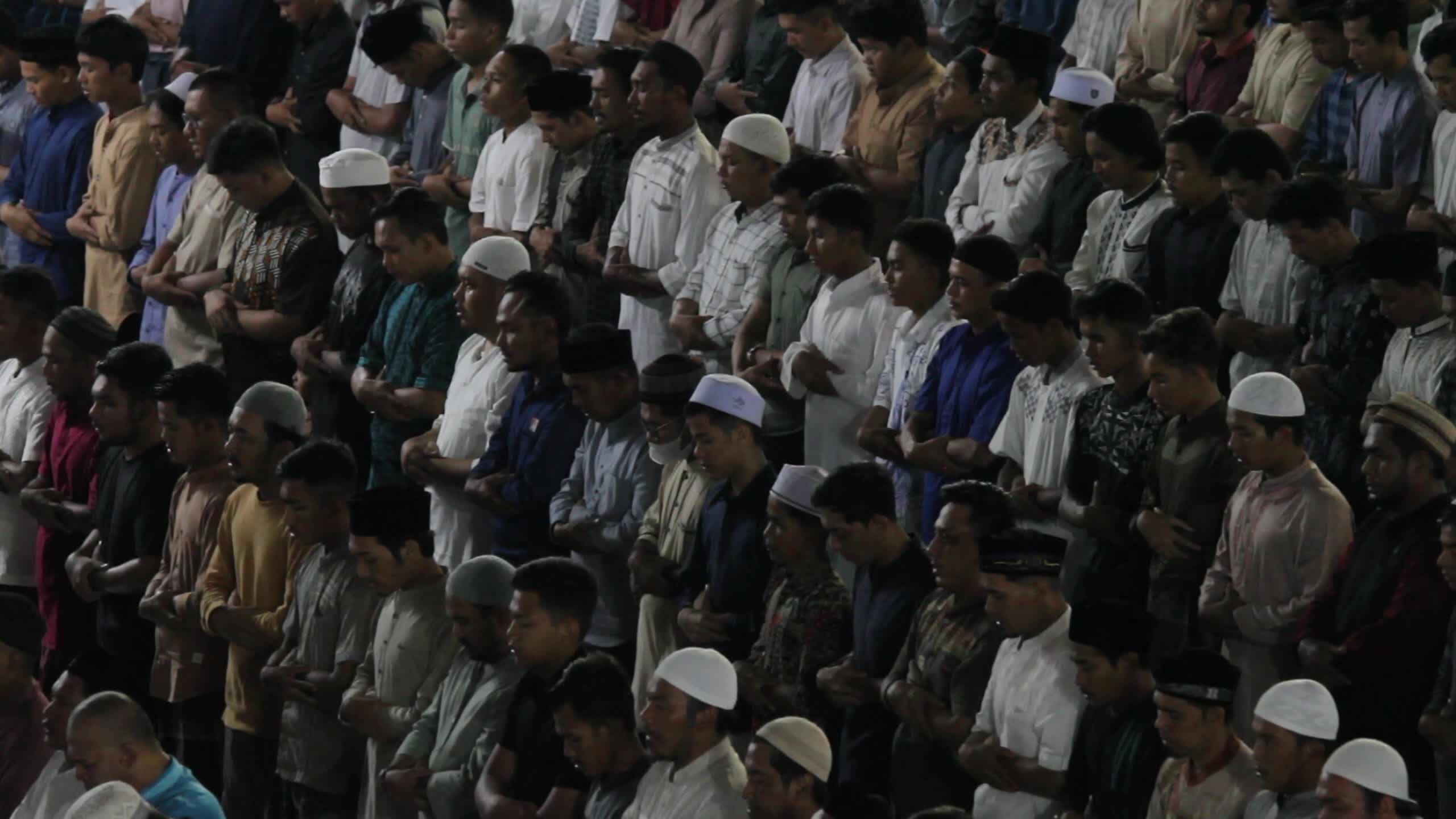 First Tarawih Prayer in Lhokseumawe