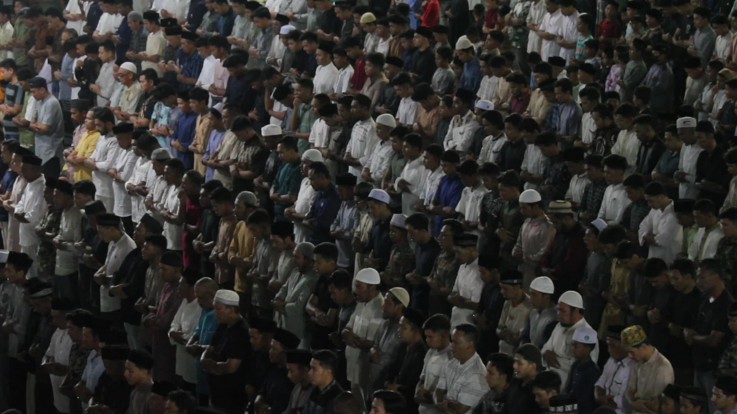First Tarawih Prayer in Lhokseumawe