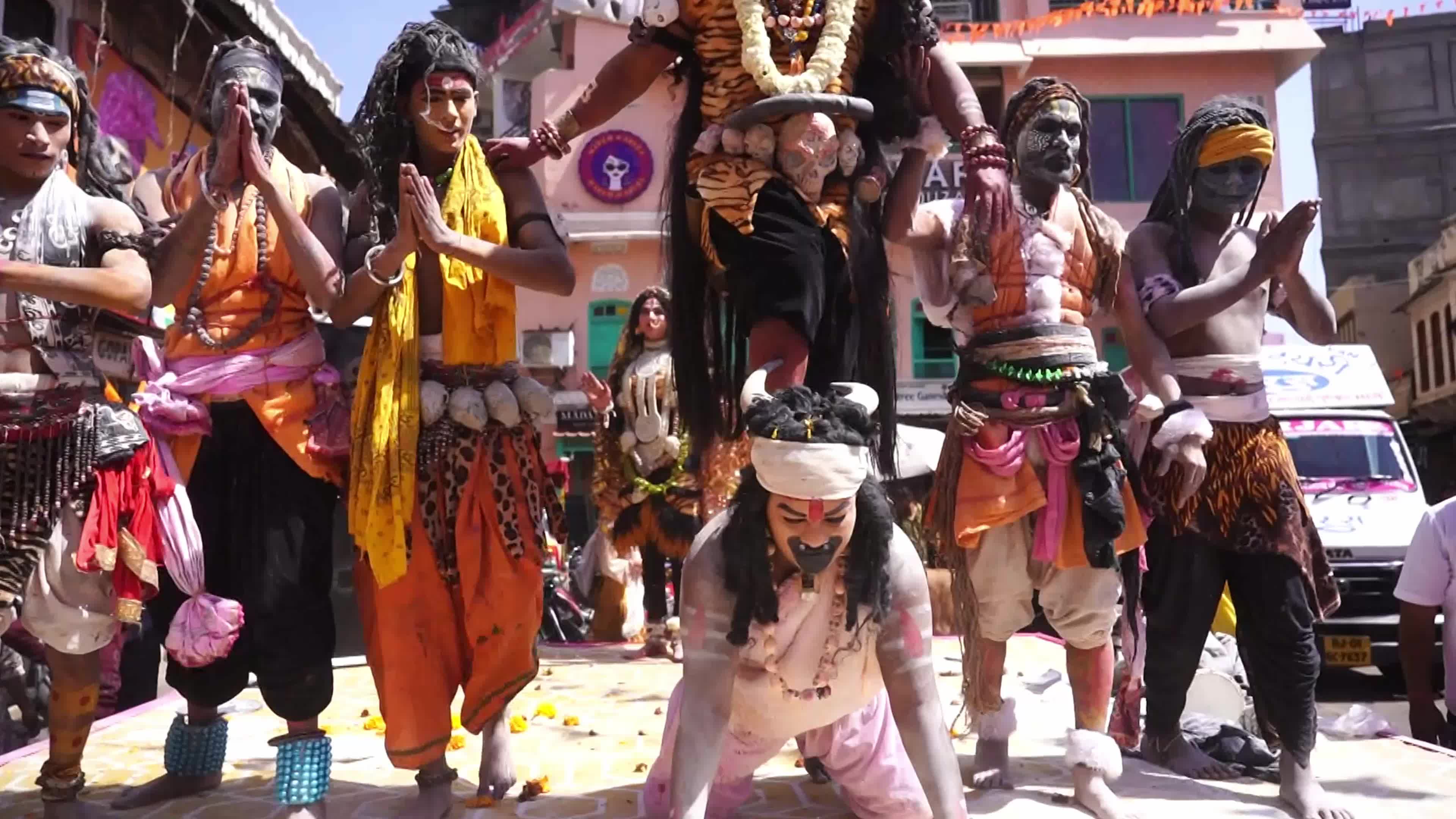 Maha shivratri in Pushkar, India on 08 March 2024