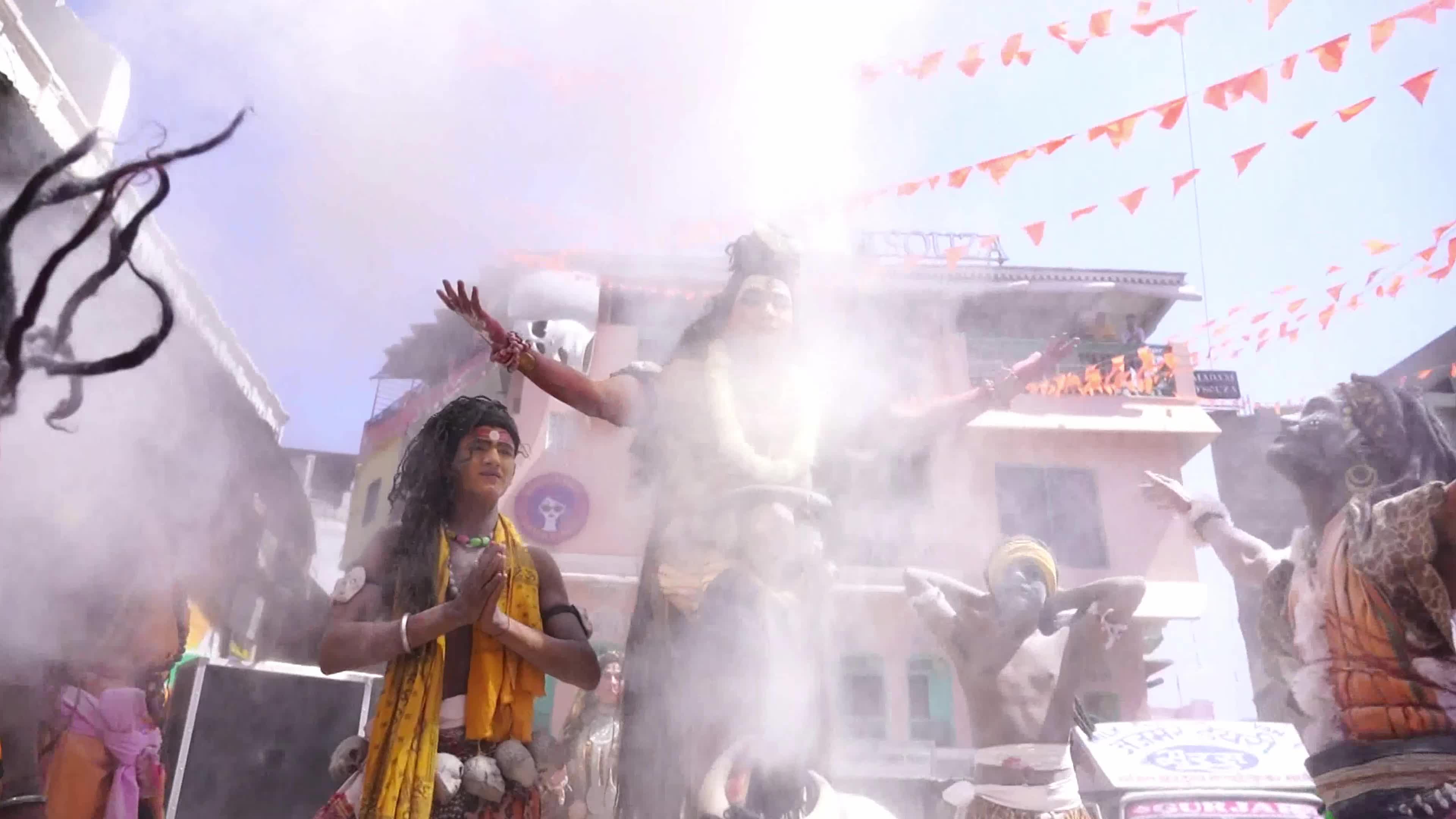Maha shivratri in Pushkar, India on 08 March 2024