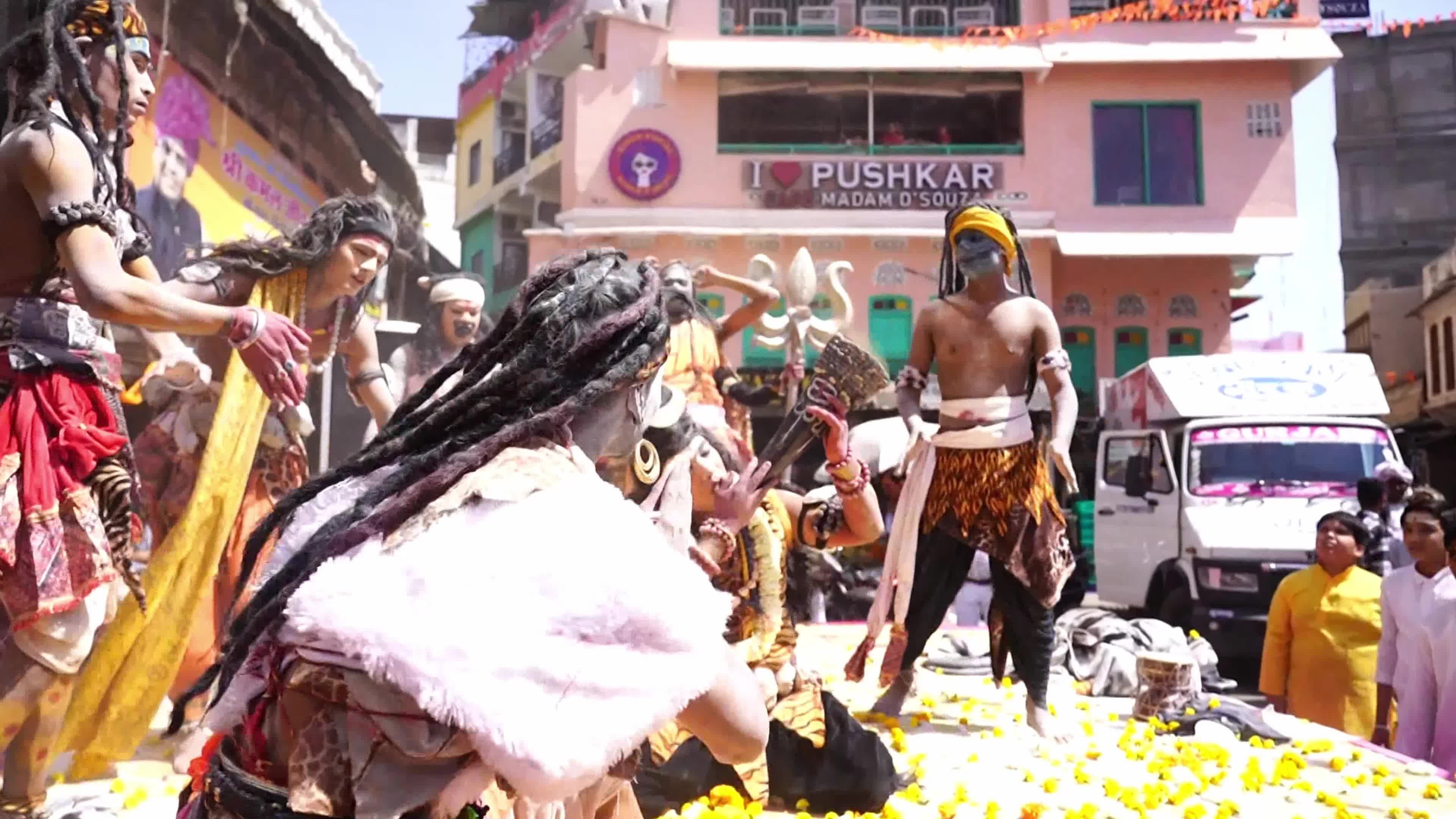 Maha shivratri in Pushkar, India on 08 March 2024