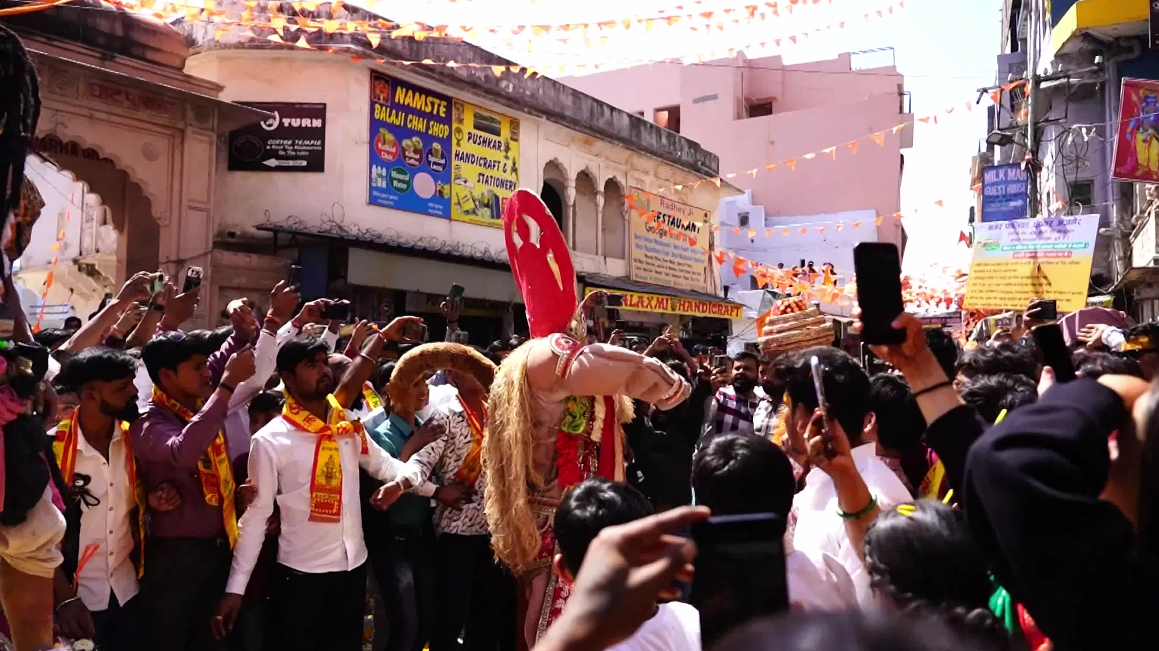 Maha shivratri in Pushkar, India on 08 March 2024