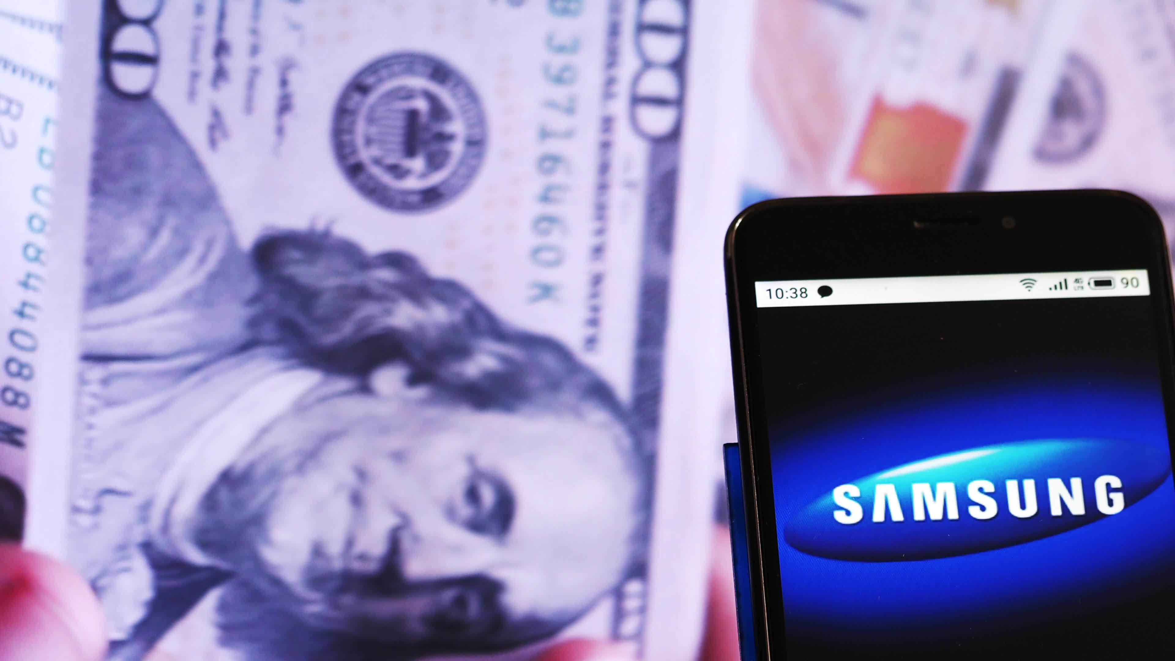 Video illustration the logo of Samsung Electronics Co., Ltd