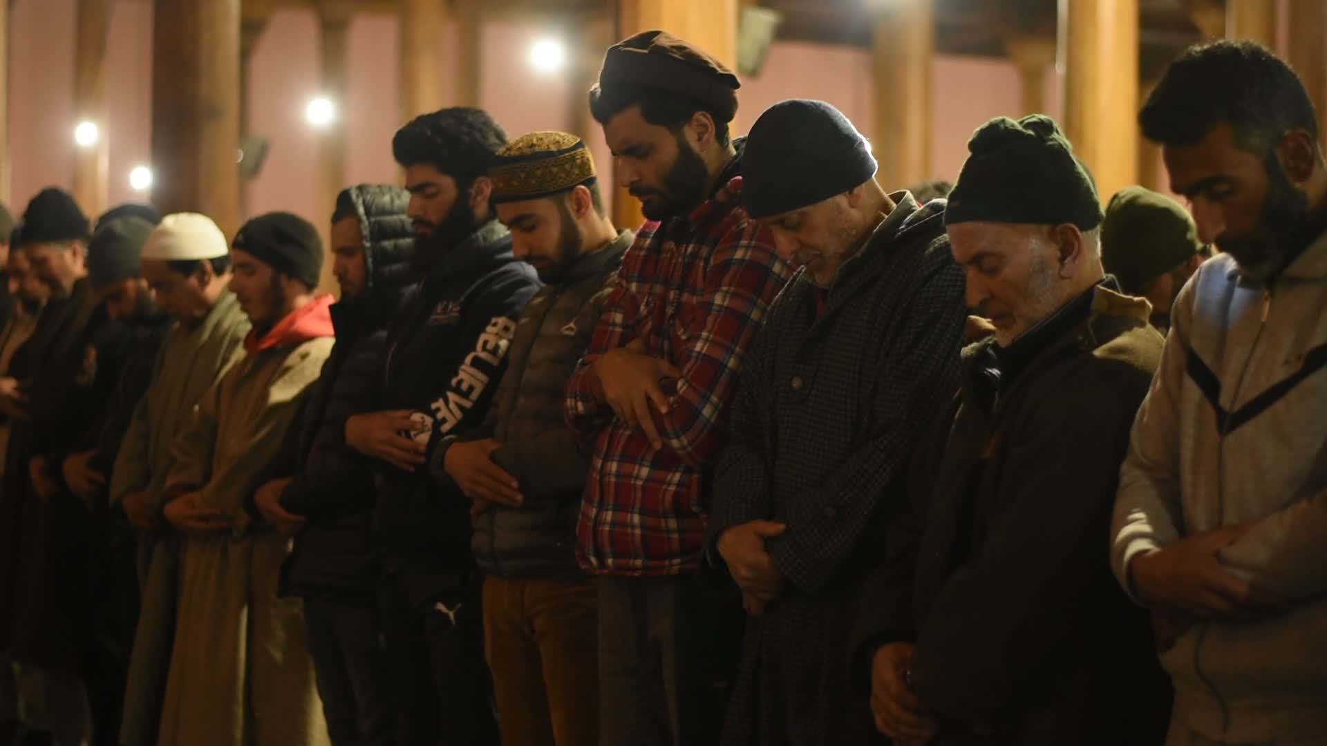 Tarawih Prayers In Kashmir's Grand Mosque  