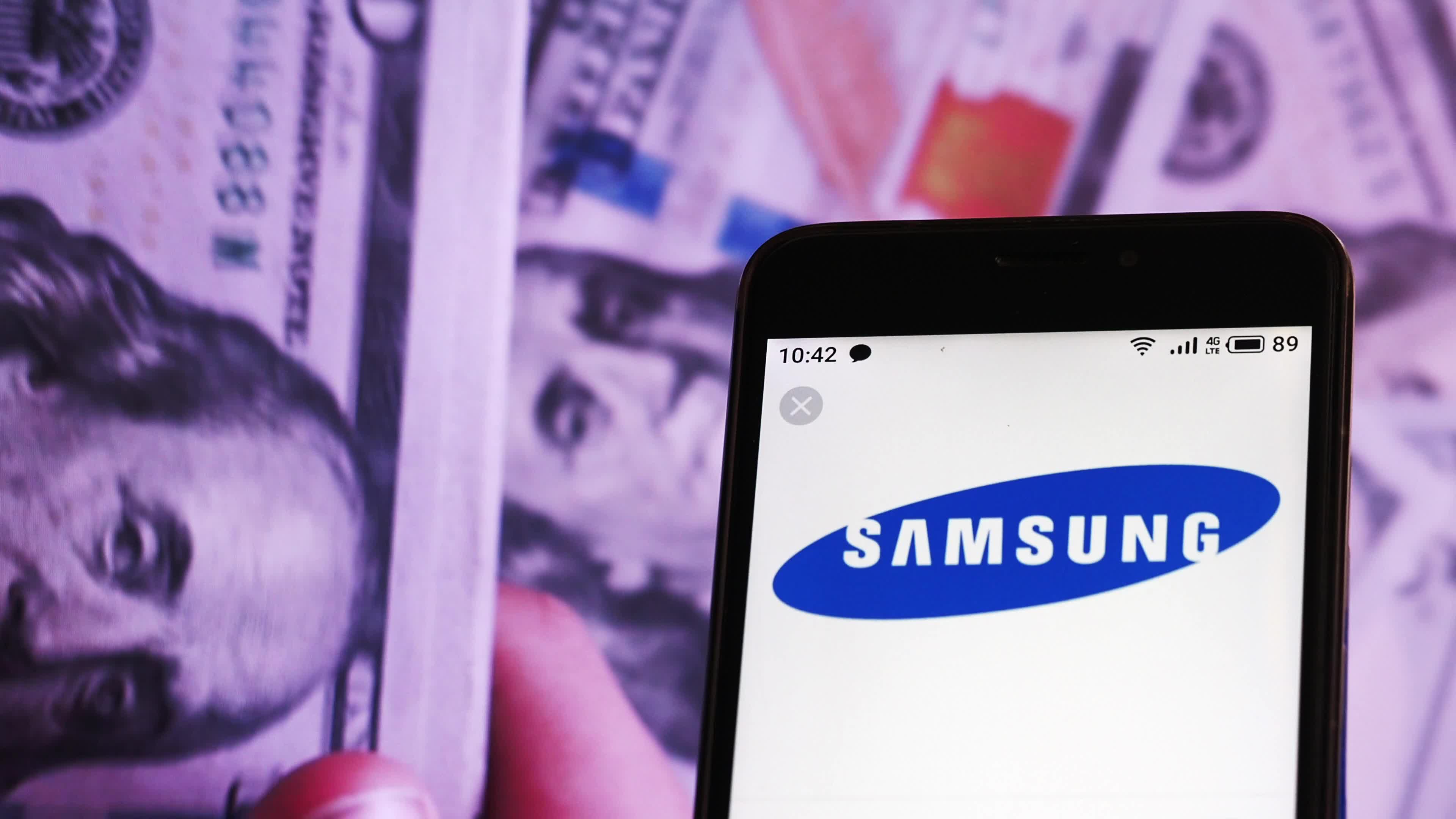 Video illustration the logo of Samsung Electronics Co., Ltd