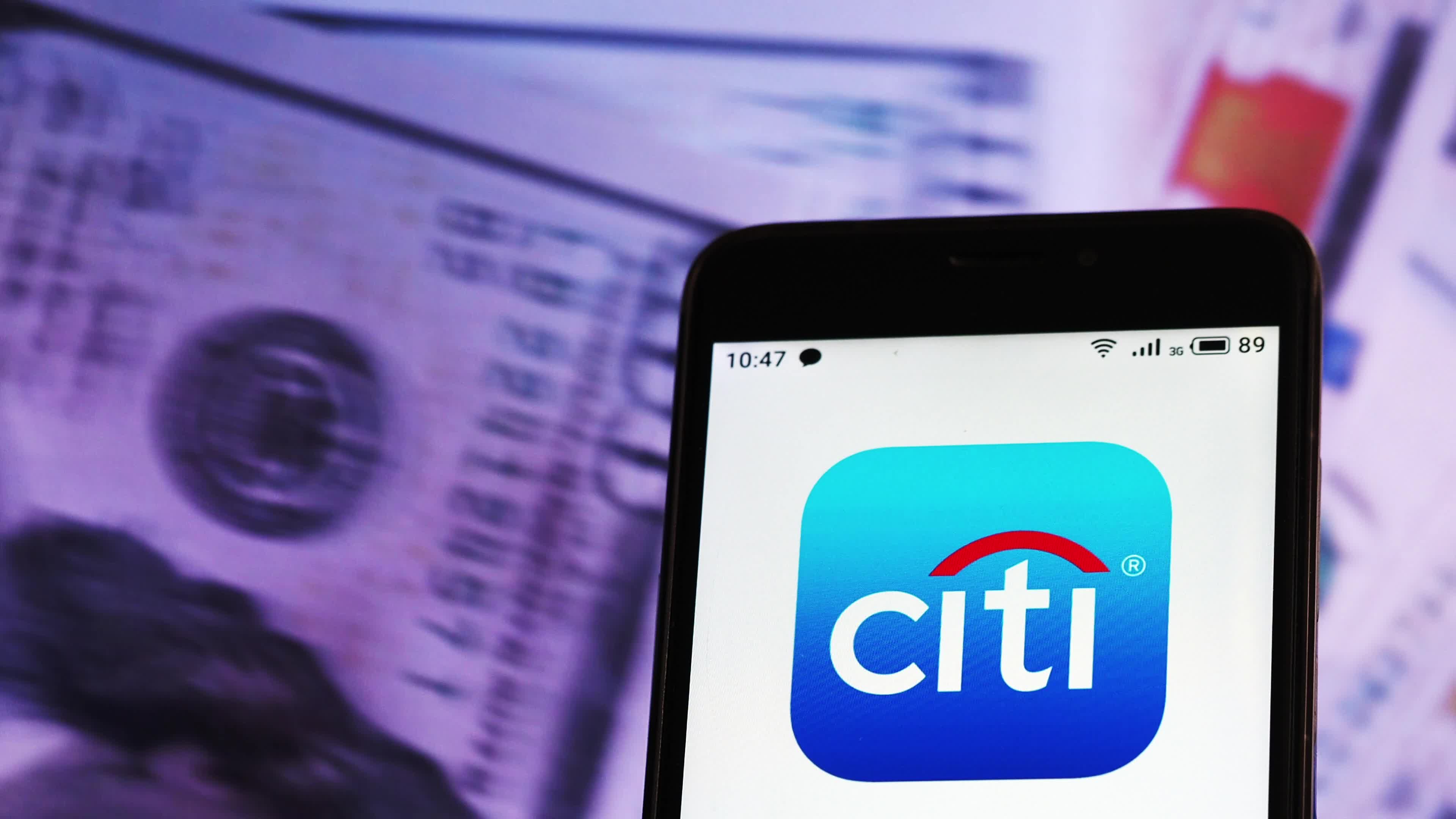 Video illustration the logo of Citigroup Inc.