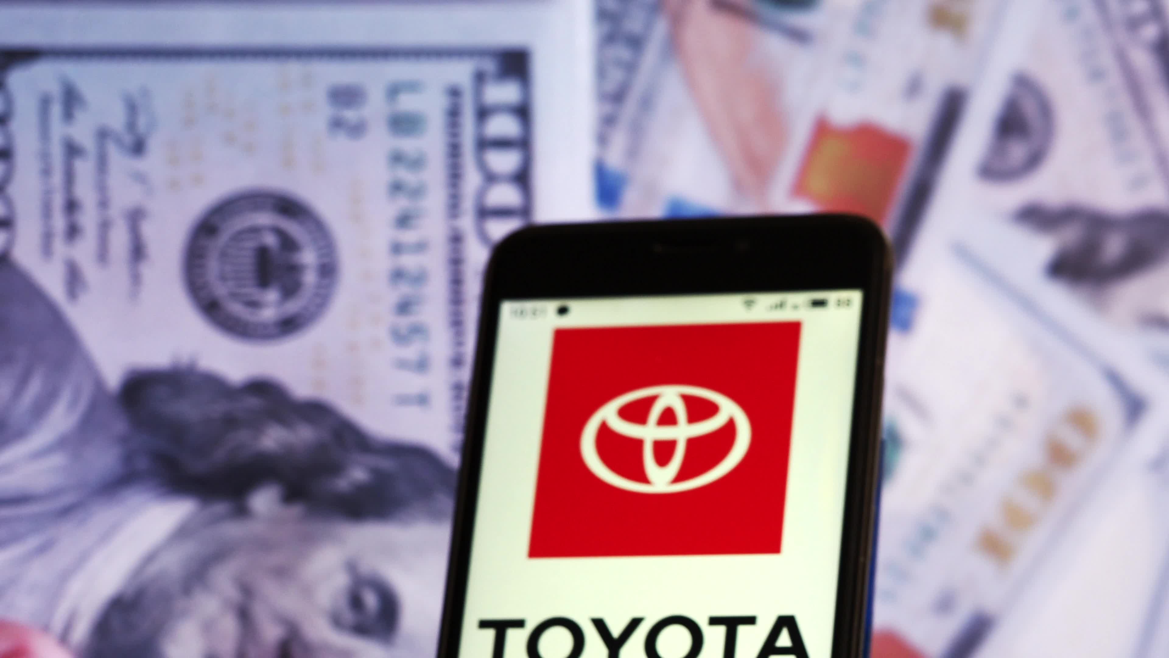 Video illustration the logo of Toyota Motor Corporation