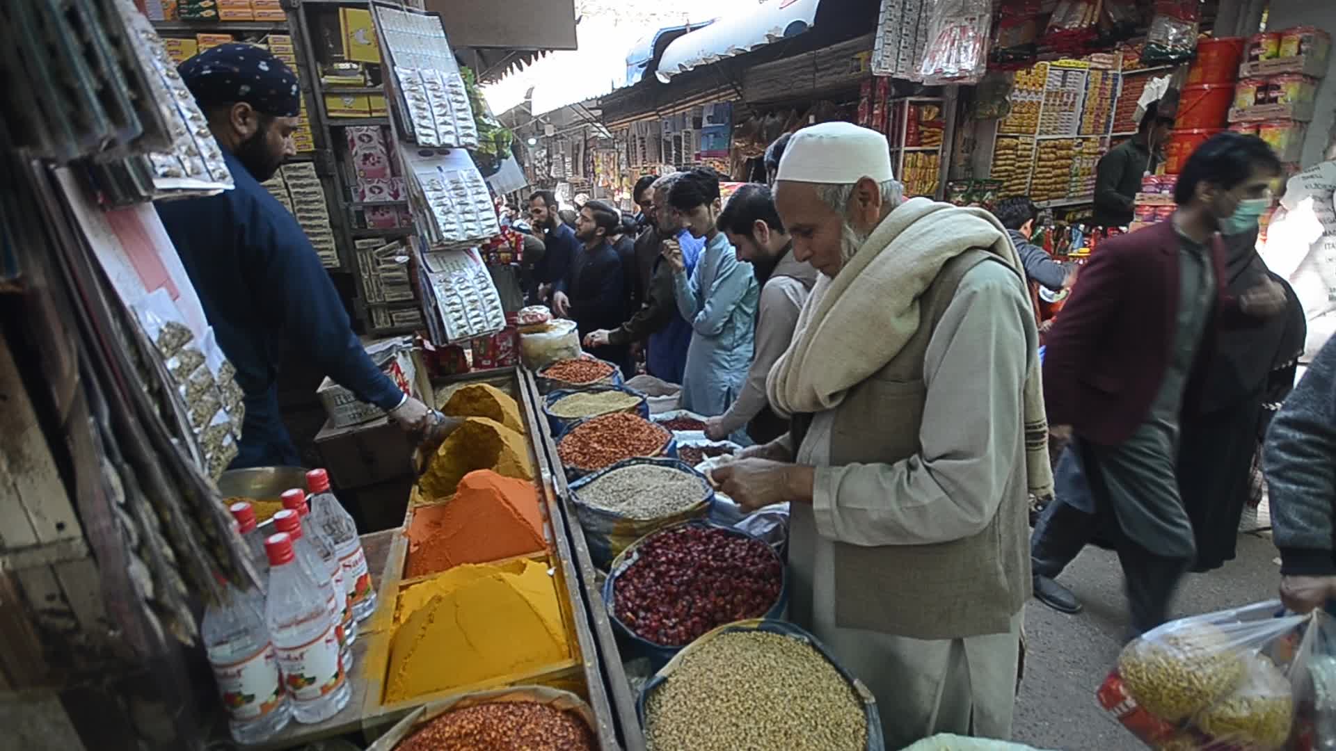 People shop ahead of Muslims' holy month of Ramdan in Pakistan