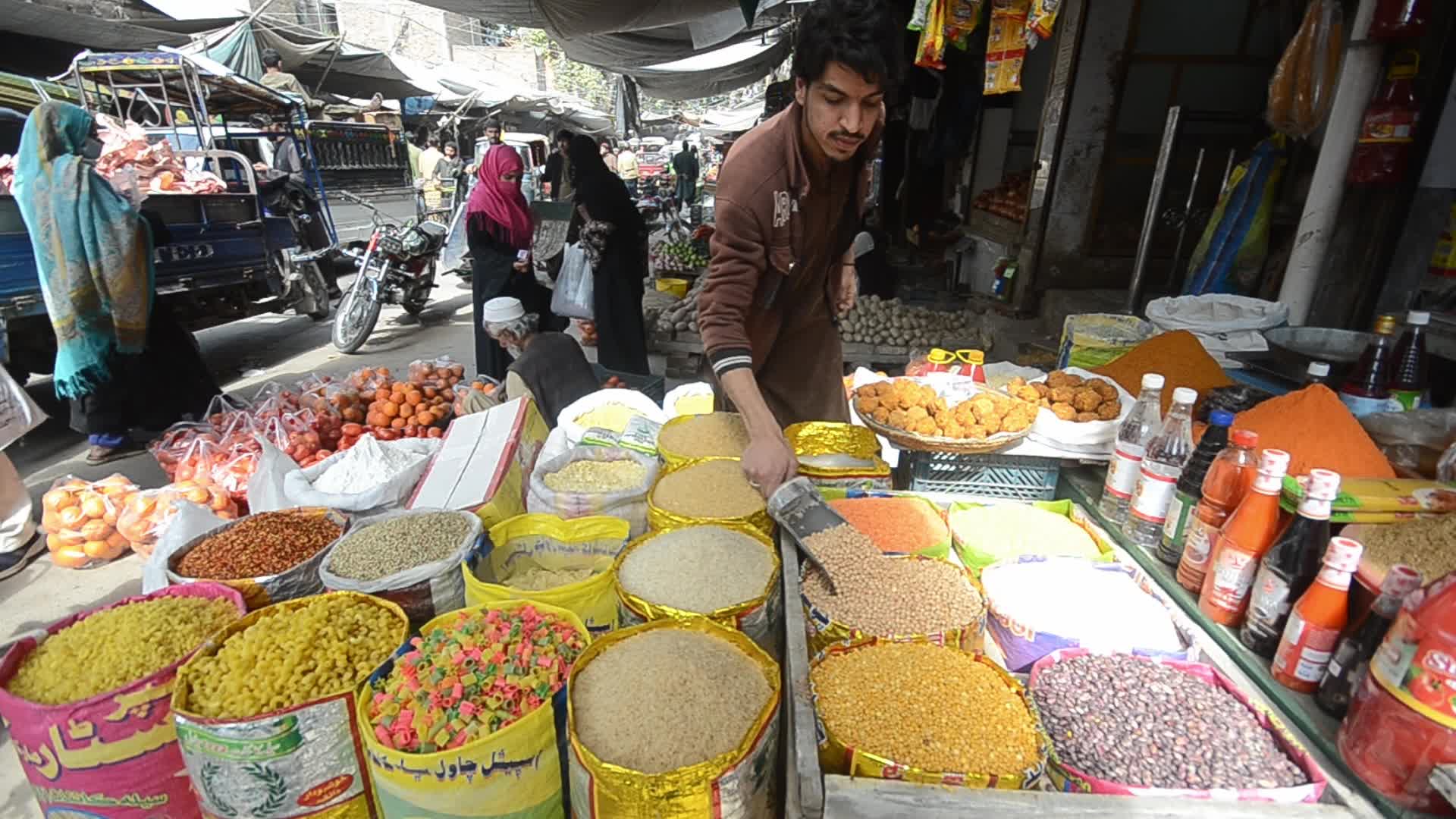 People shop ahead of Muslims' holy month of Ramdan in Pakistan