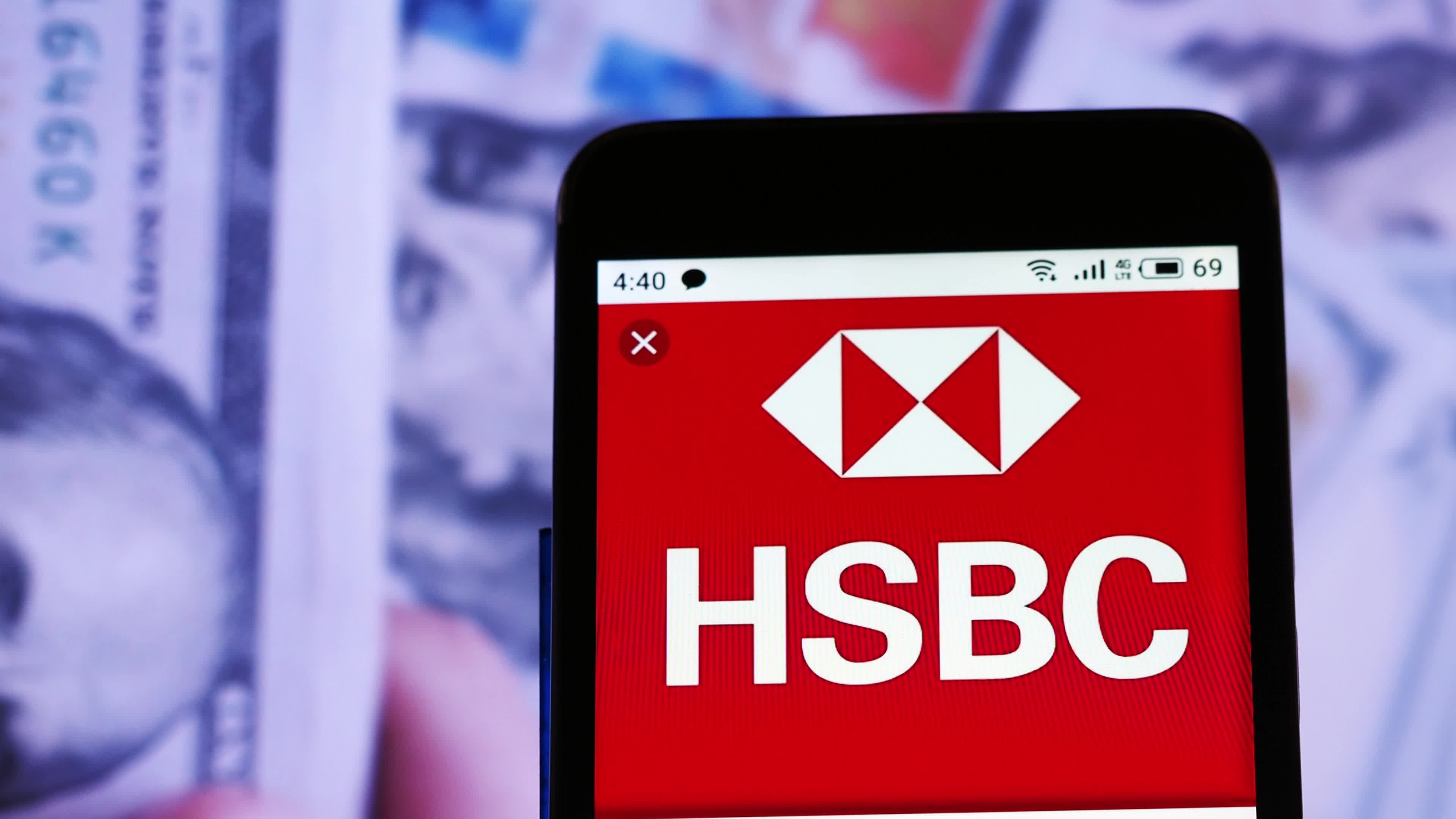 Video illustration the logo of HSBC Holdings plc