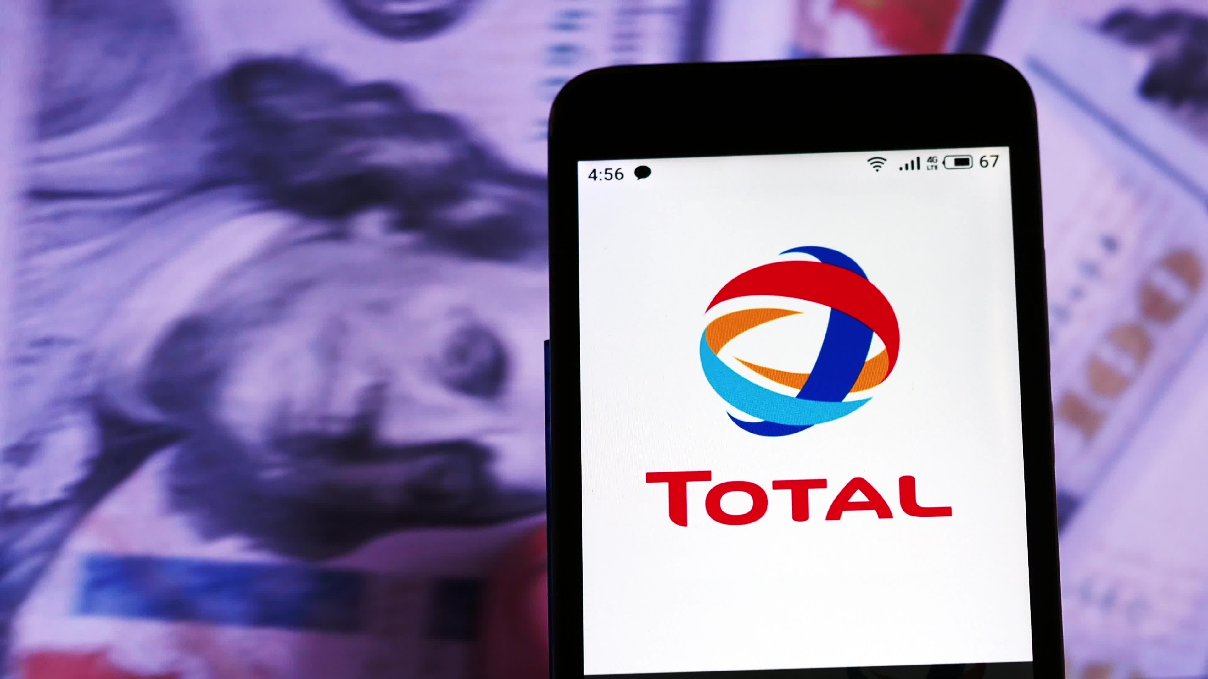 Video illustration the logo of Total S.A.