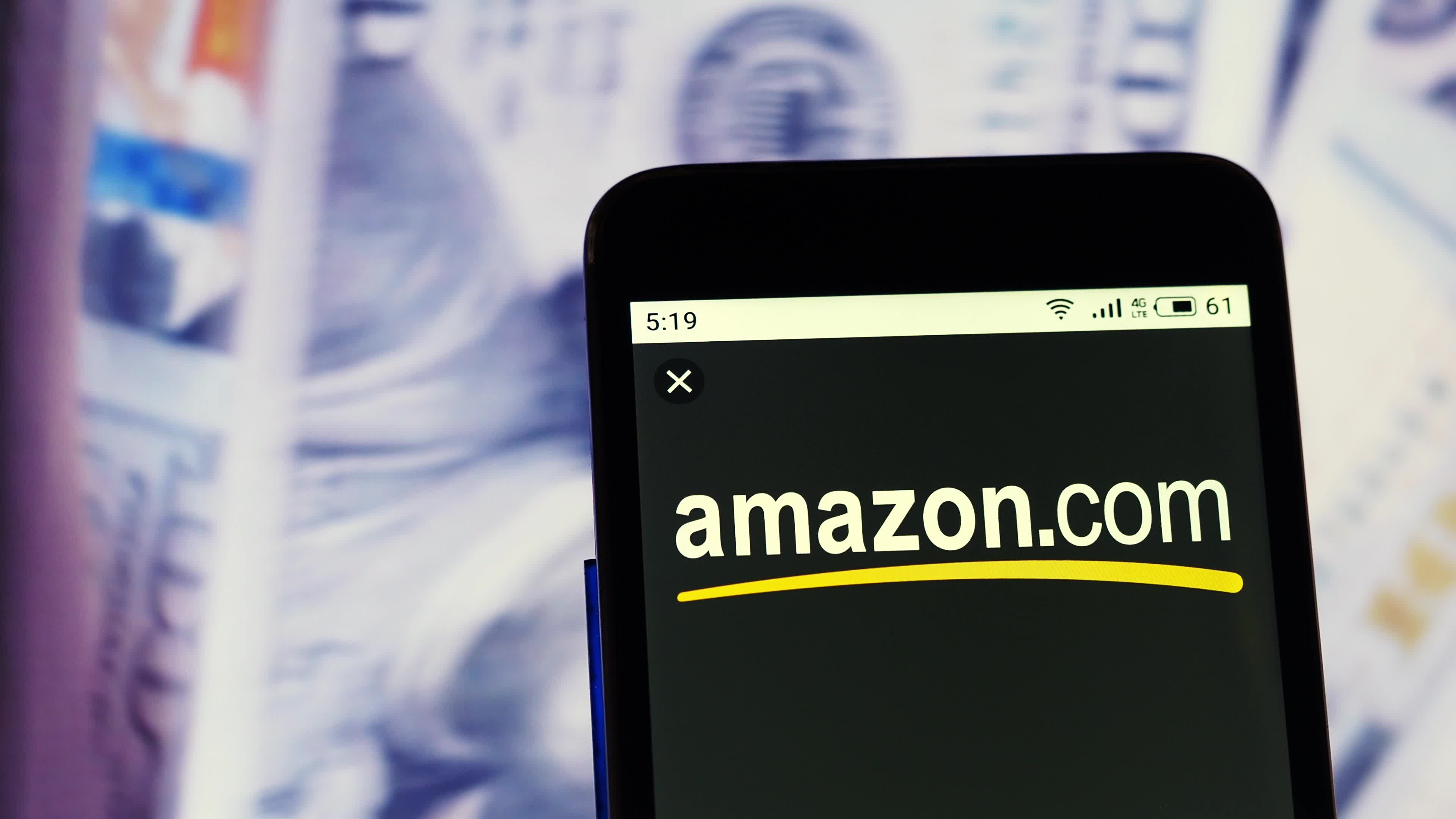 Video illustration the logo of Amazon