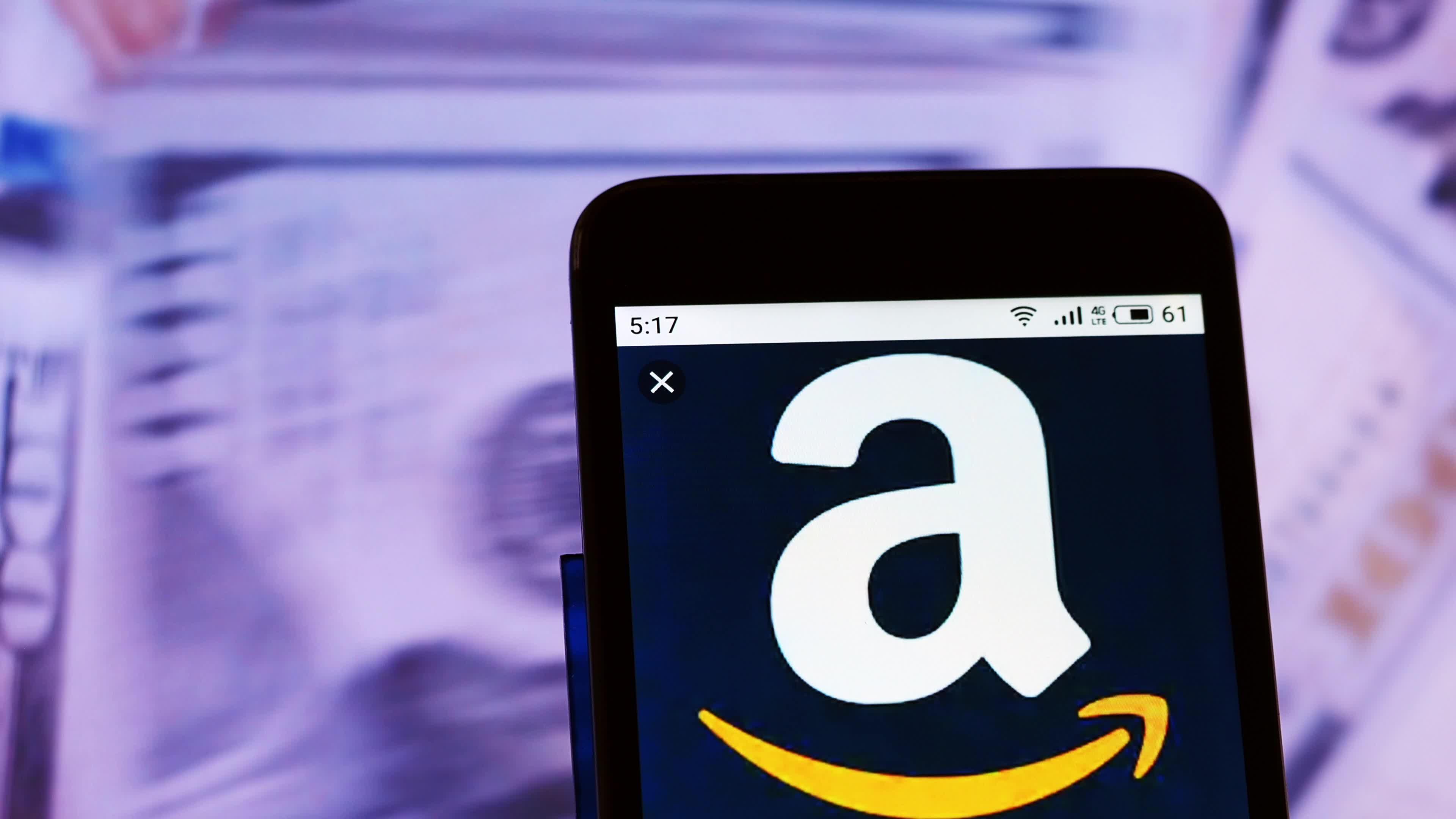 Video illustration the logo of Amazon