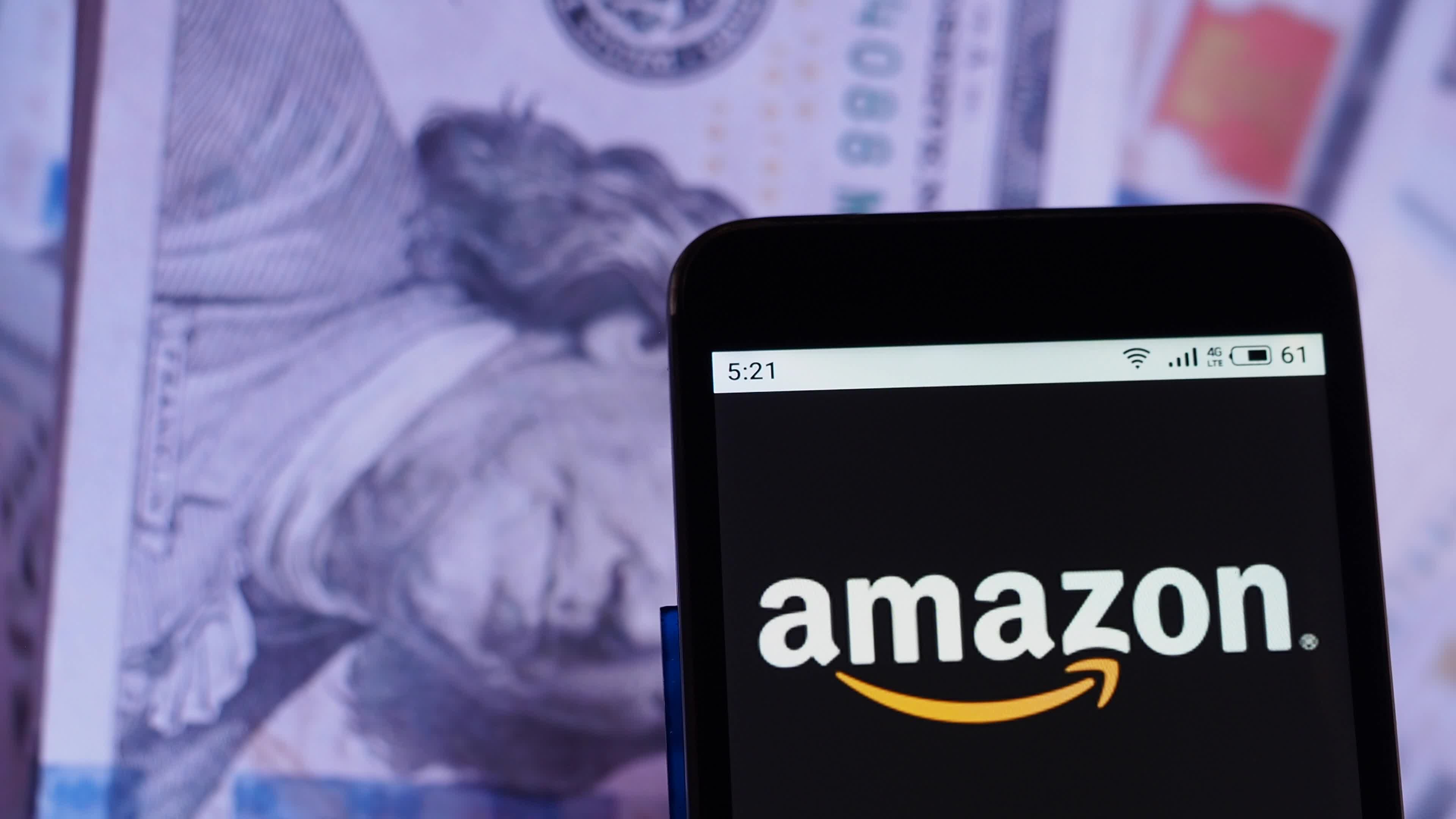 Video illustration the logo of Amazon