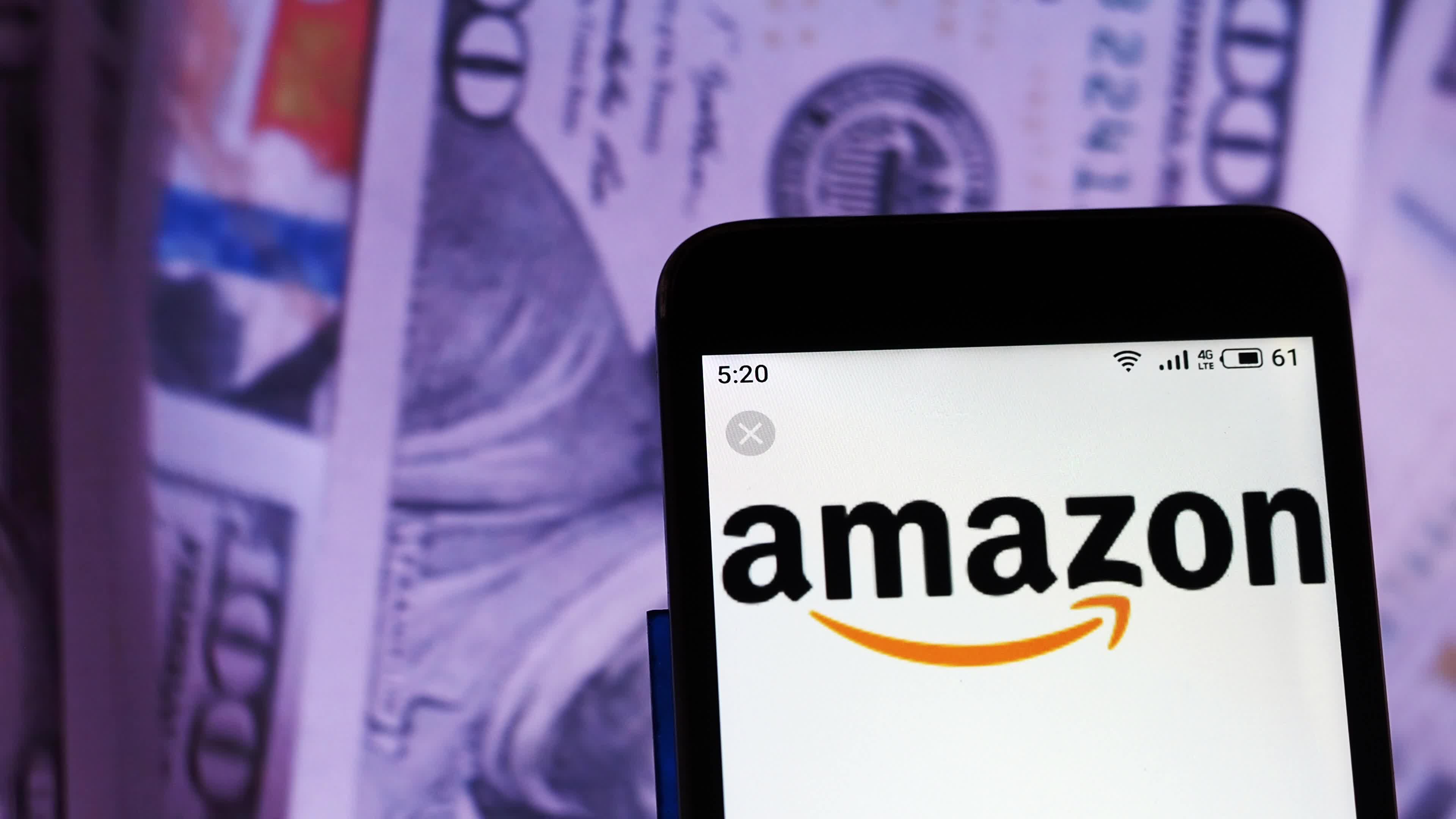 Video illustration the logo of Amazon