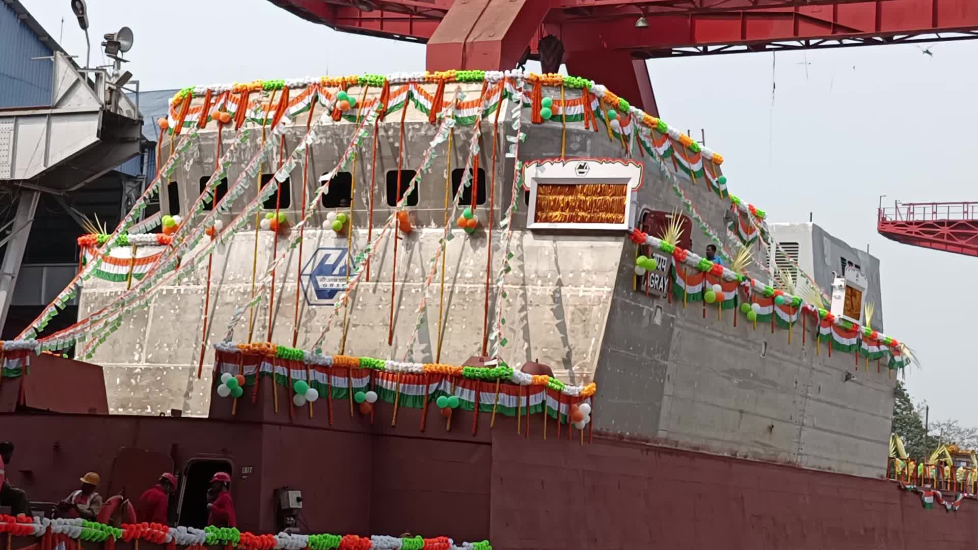 Two new warships for Indian Navy launched