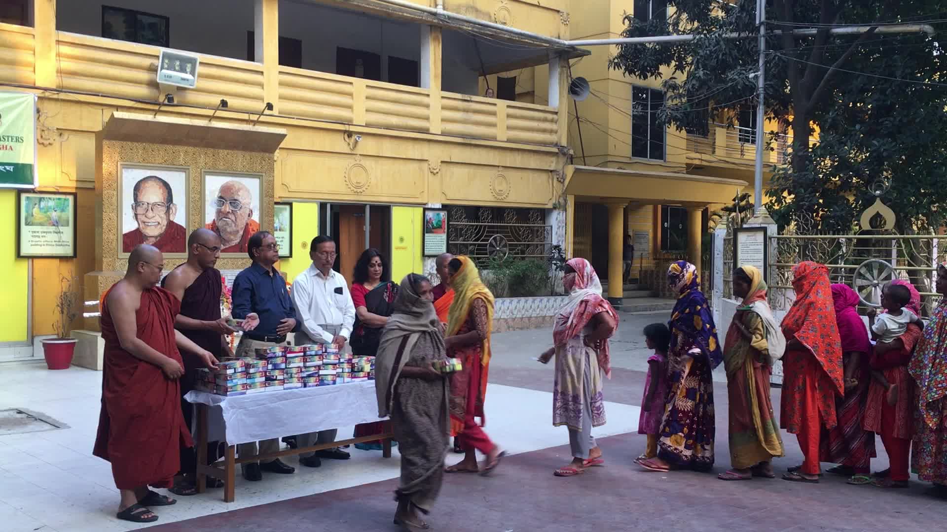 Iftar Distribution At Buddhist Temple In Dhaka