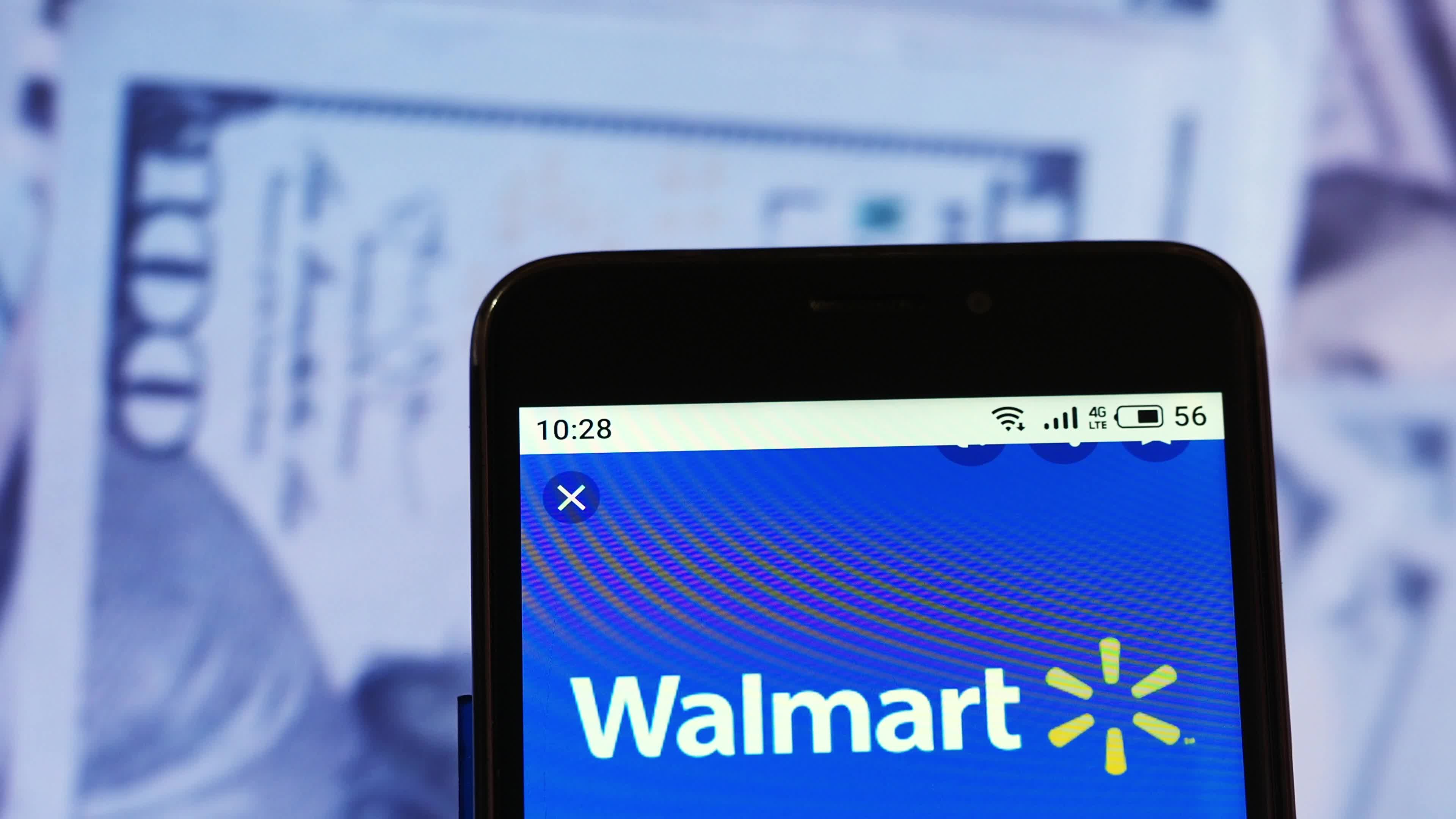 Video illustration the logo of Walmart, Inc.