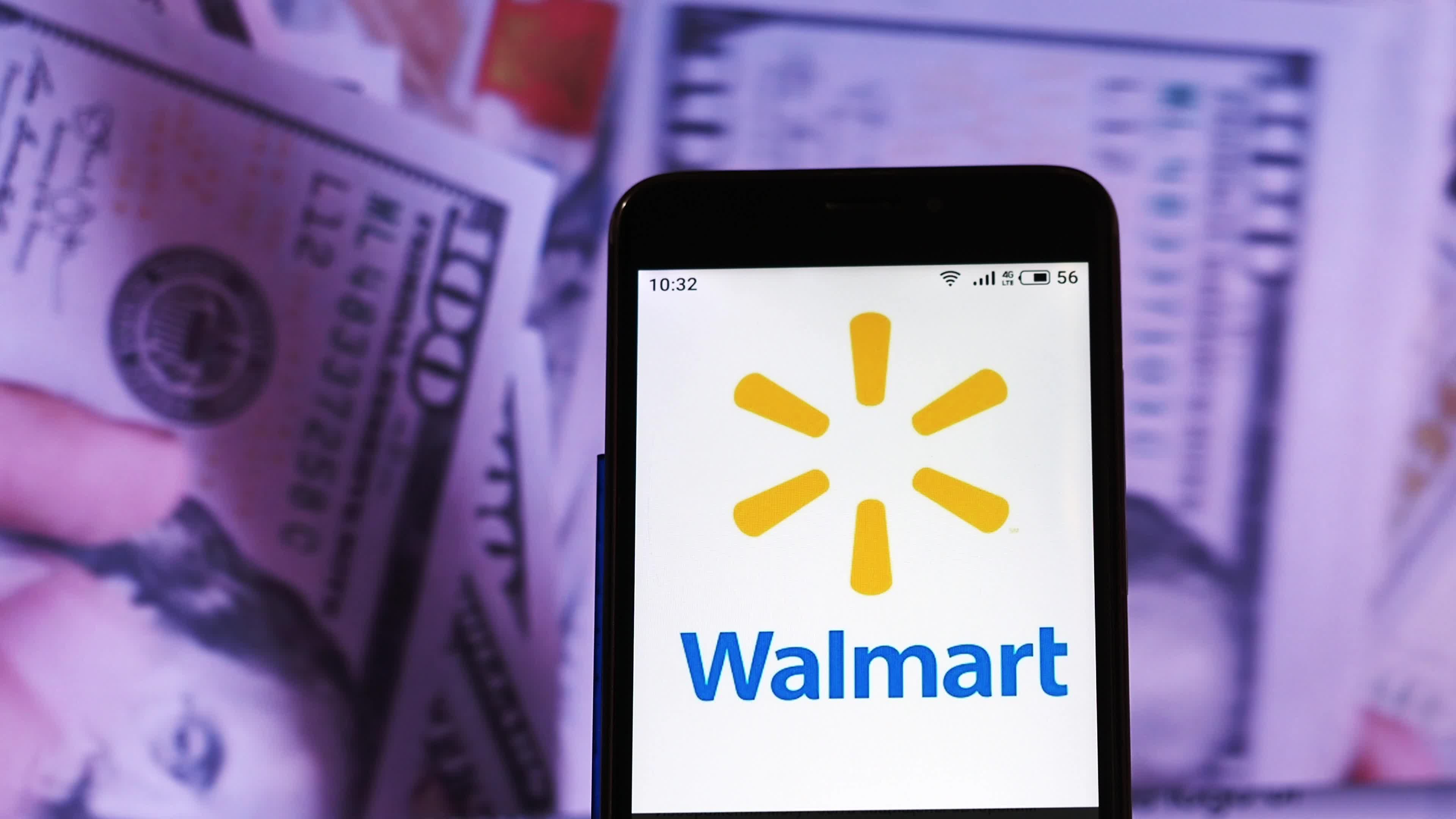 Video illustration the logo of Walmart, Inc.