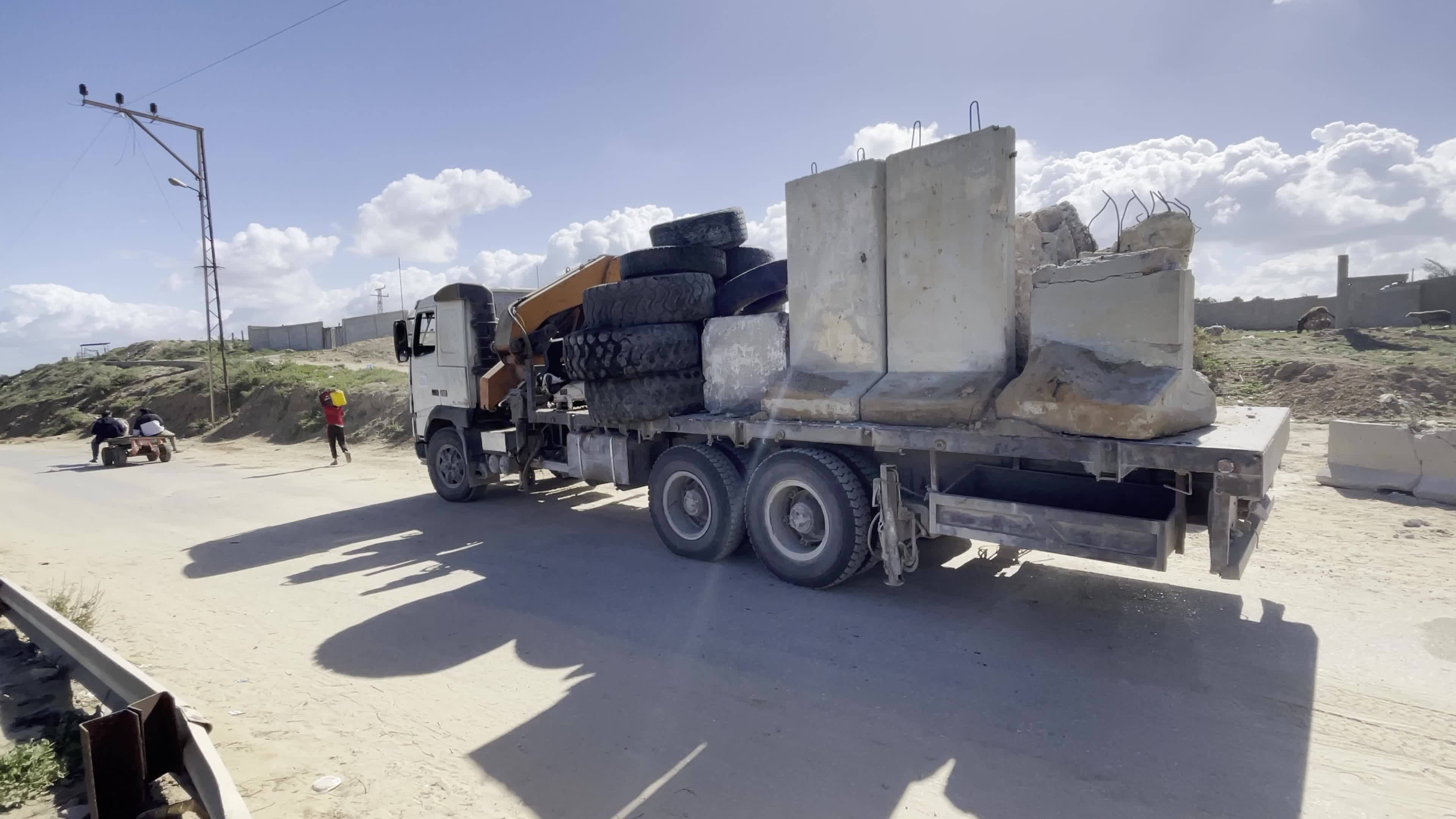 Construction Progress of Temporary Port in Gaza City Amid Hamas-Israel Conflict