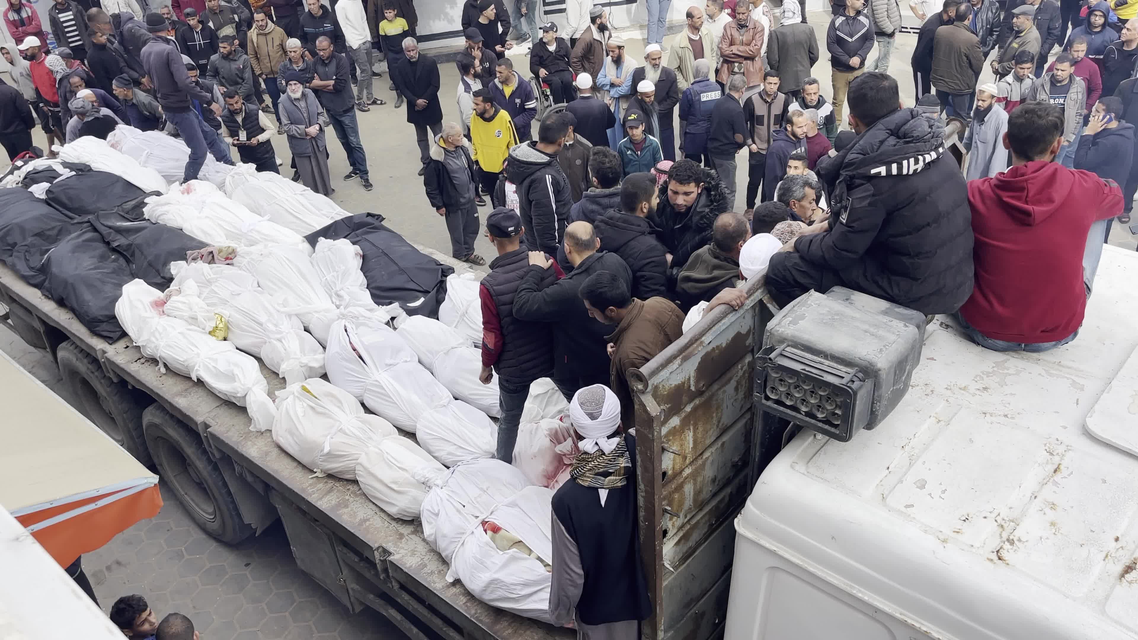 Palestinians Mourn Victims of Israeli Strike at Nuseirat Camp