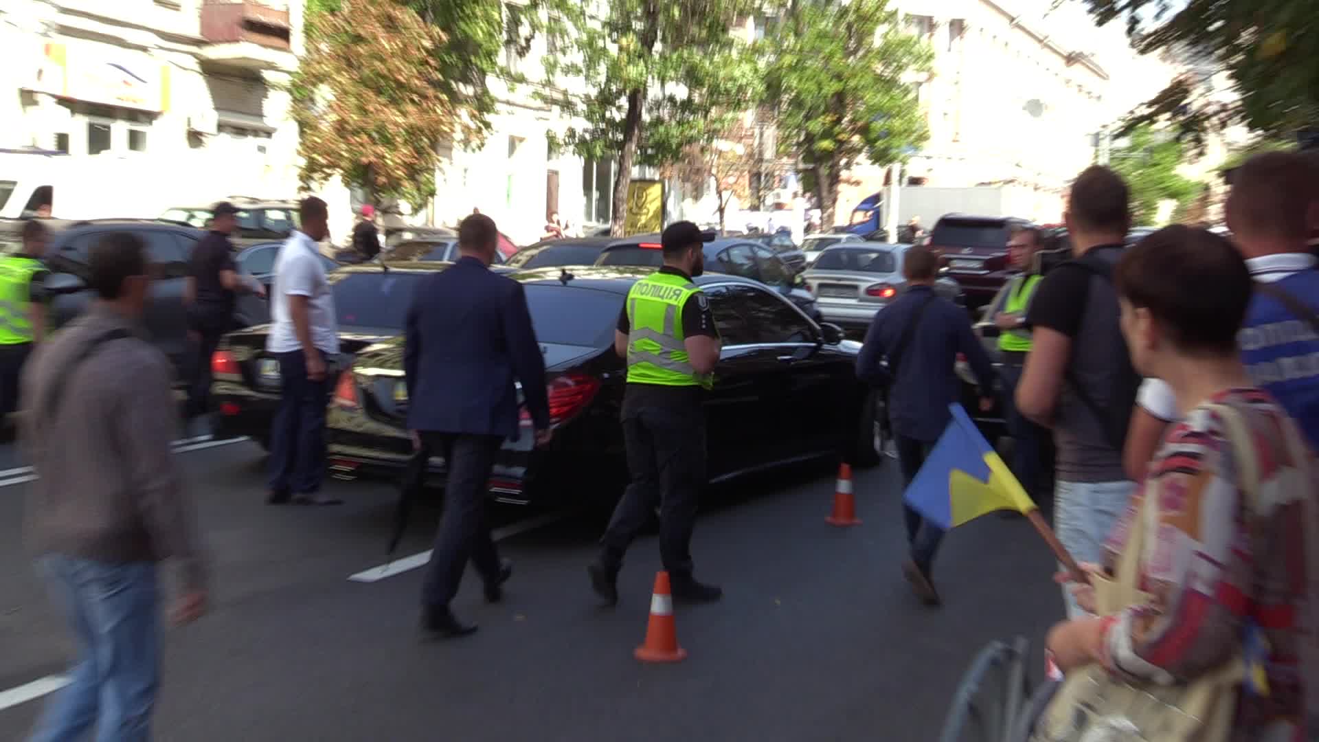 Former Ukrainian President Petro Poroshenko questioned at the State Investigations Bureau in Kiev