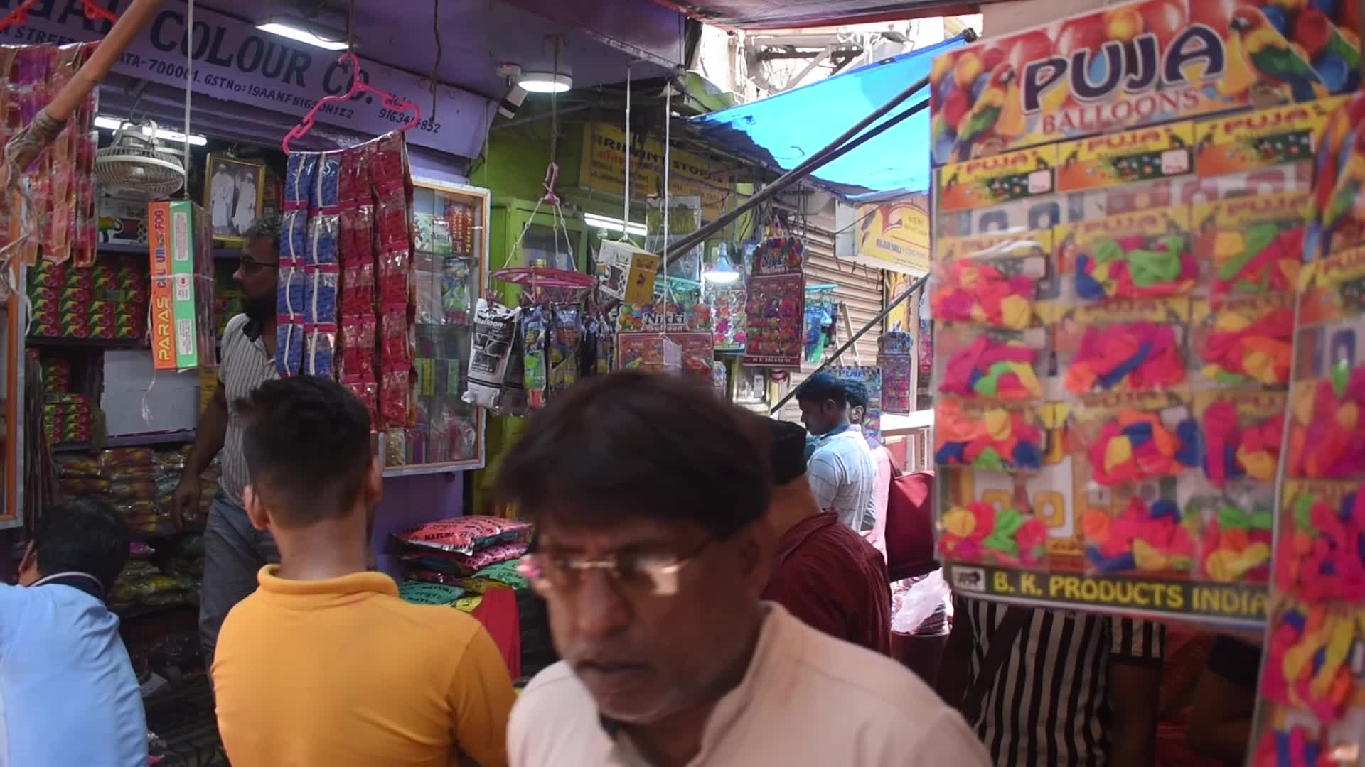 Holi Festival preparation in Kolkata, India