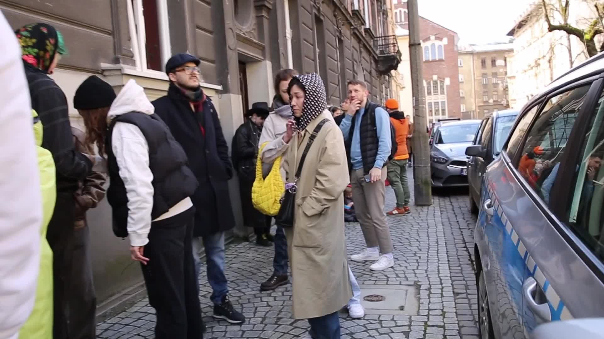 Russian opposition protest during Presidential election in Krakow